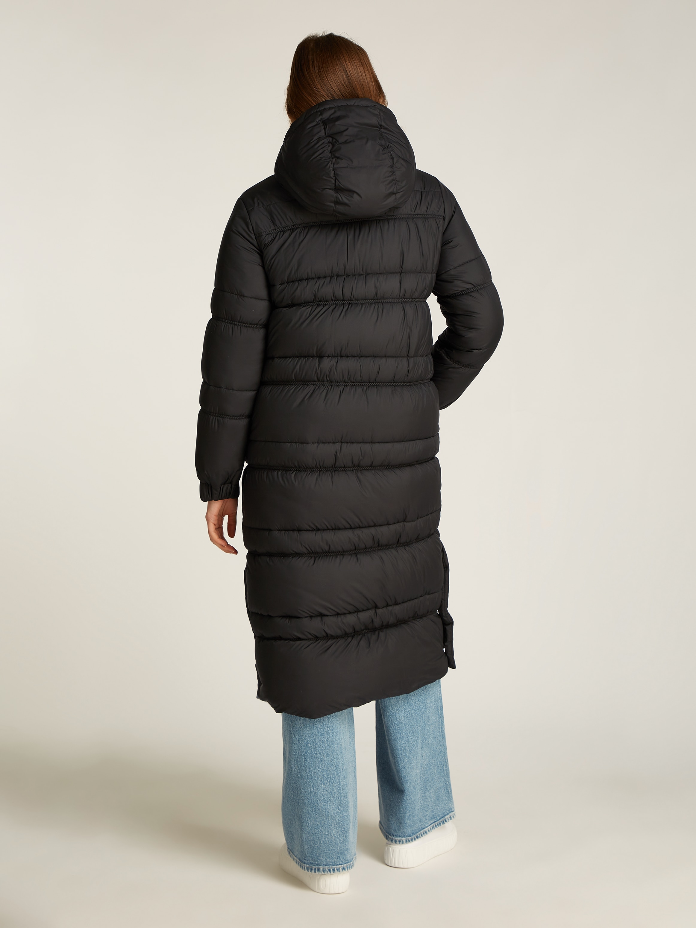 Tommy Jeans Langmantel, mit Logoschriftzug