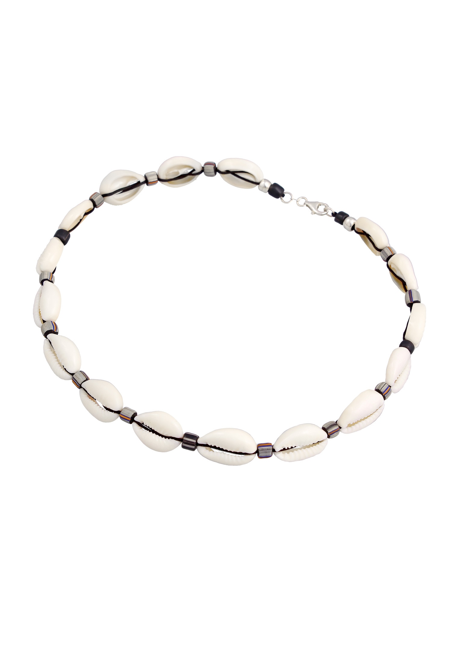 Kuzzoi Silberkette »Halskette Kauri Muschel Beach Surfer Festival 925 Silber«