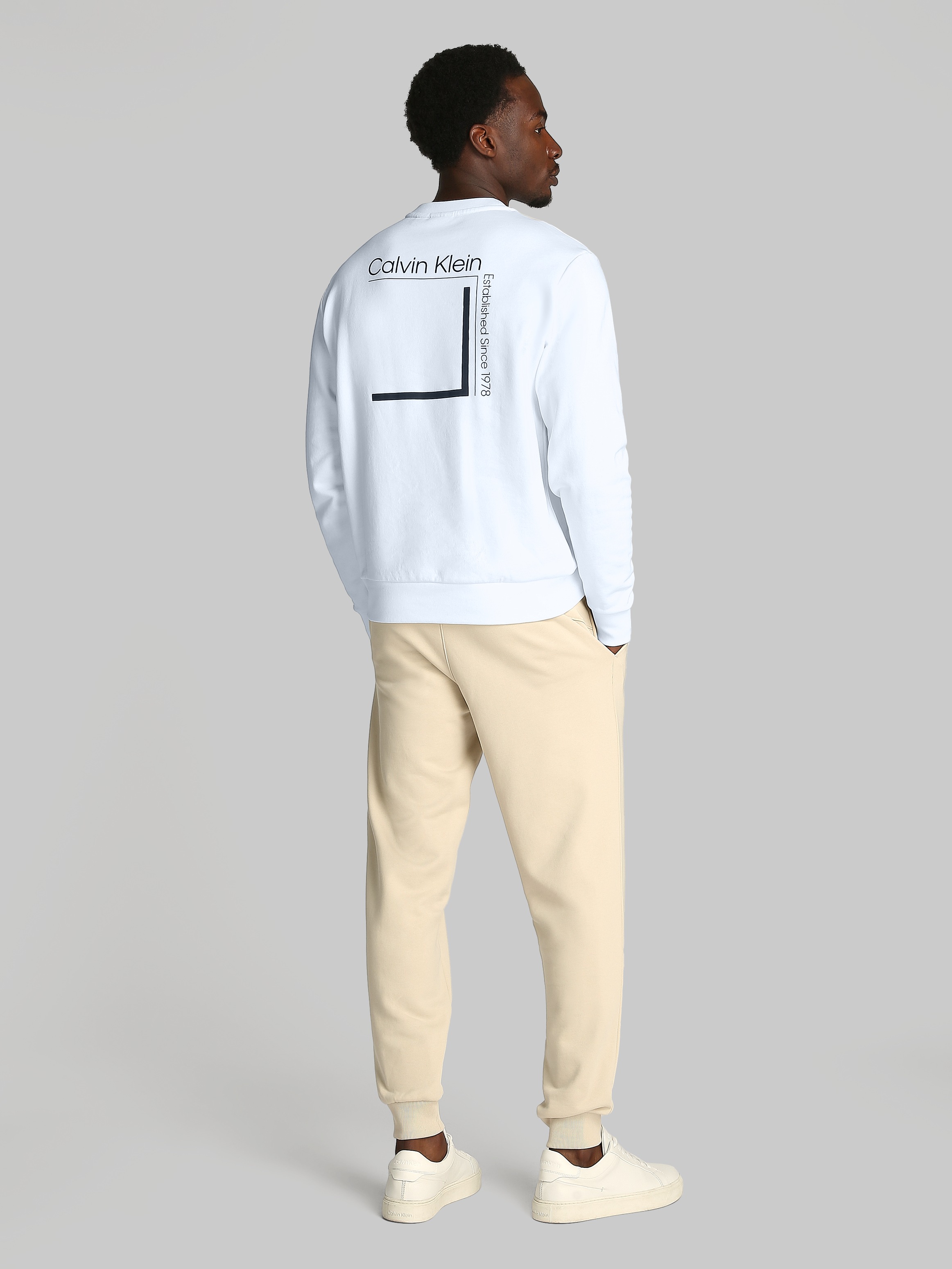 Calvin Klein Sweatshirt »CP-LINEAR BOX LOGO SWEATSHIRT«, mit Logo auf der Rückseite