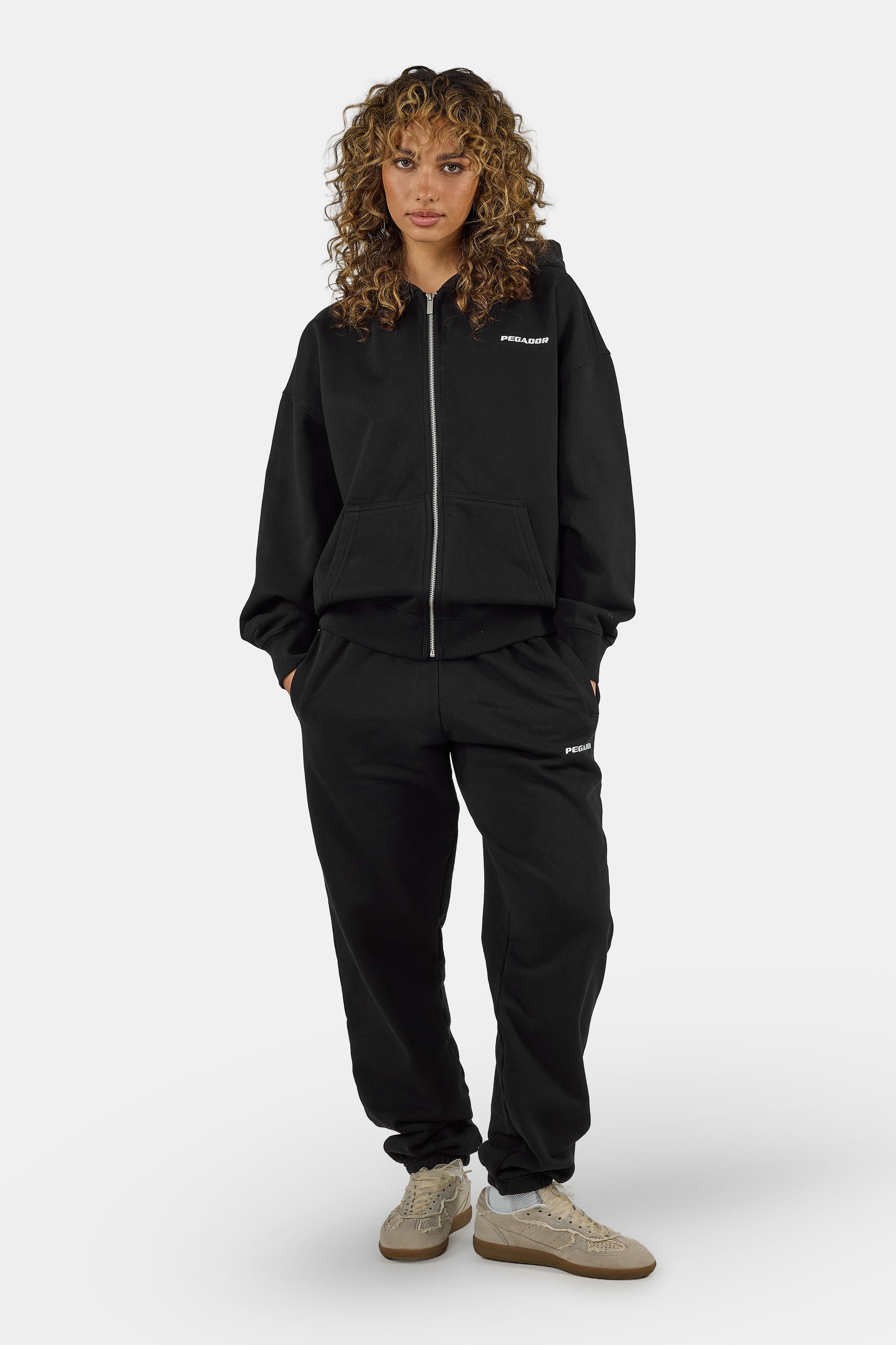 PEGADOR Kapuzensweatjacke »Clarita Oversized Sweatjacket« Baumwollmischung, oversize