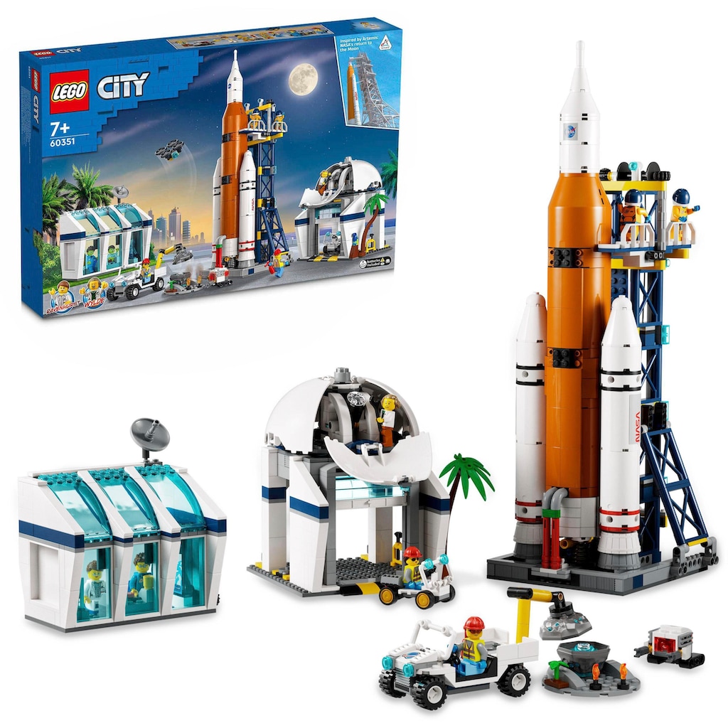 LEGO® Konstruktionsspielsteine »Raumfahrtzentrum (60351), LEGO® City«, (1010 St.)