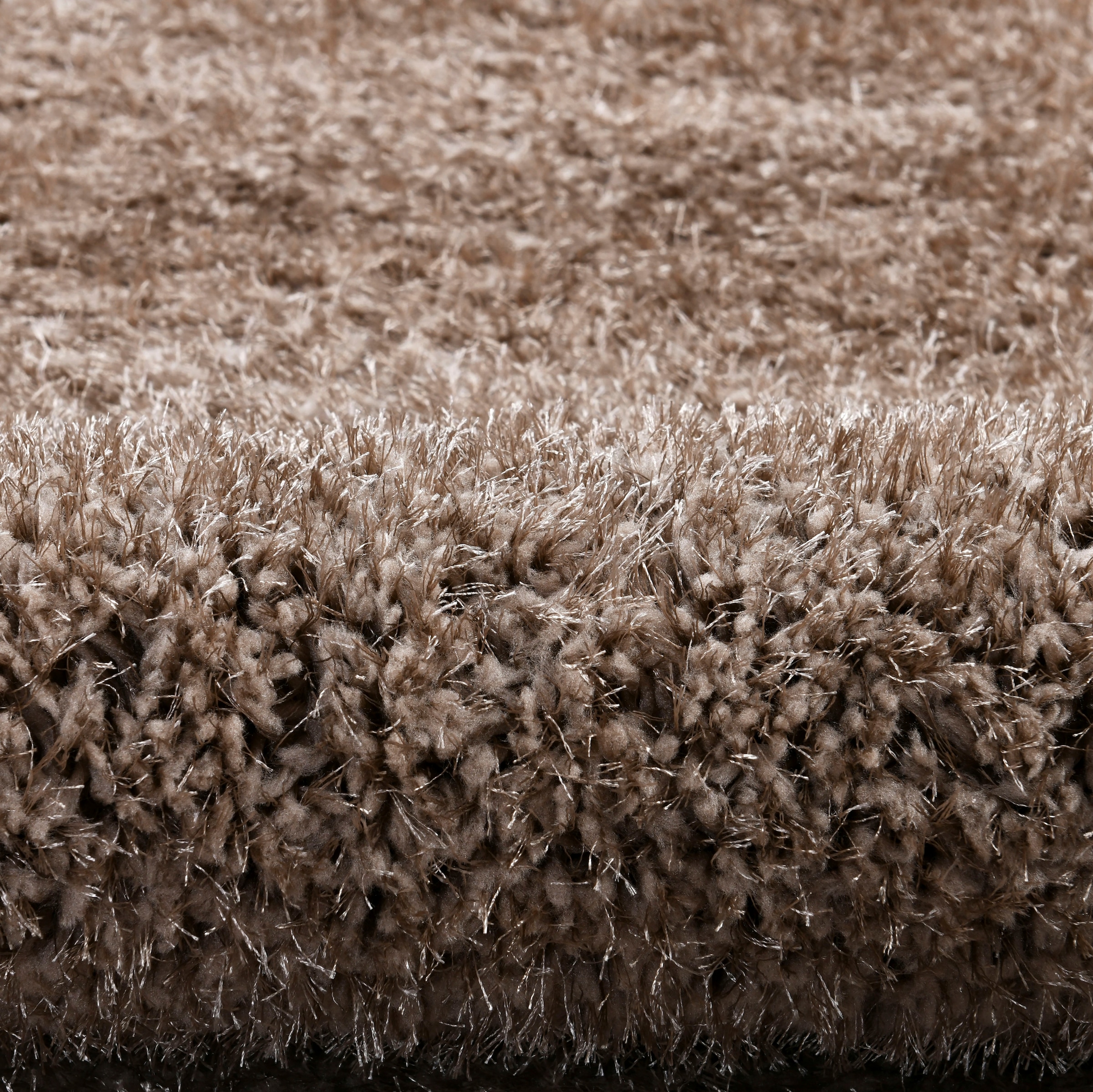 Home affaire Hochflor-Teppich »Malin«, rechteckig, Shaggy in Uni-Farben, einfarbig, leicht glänzend, besonders weich