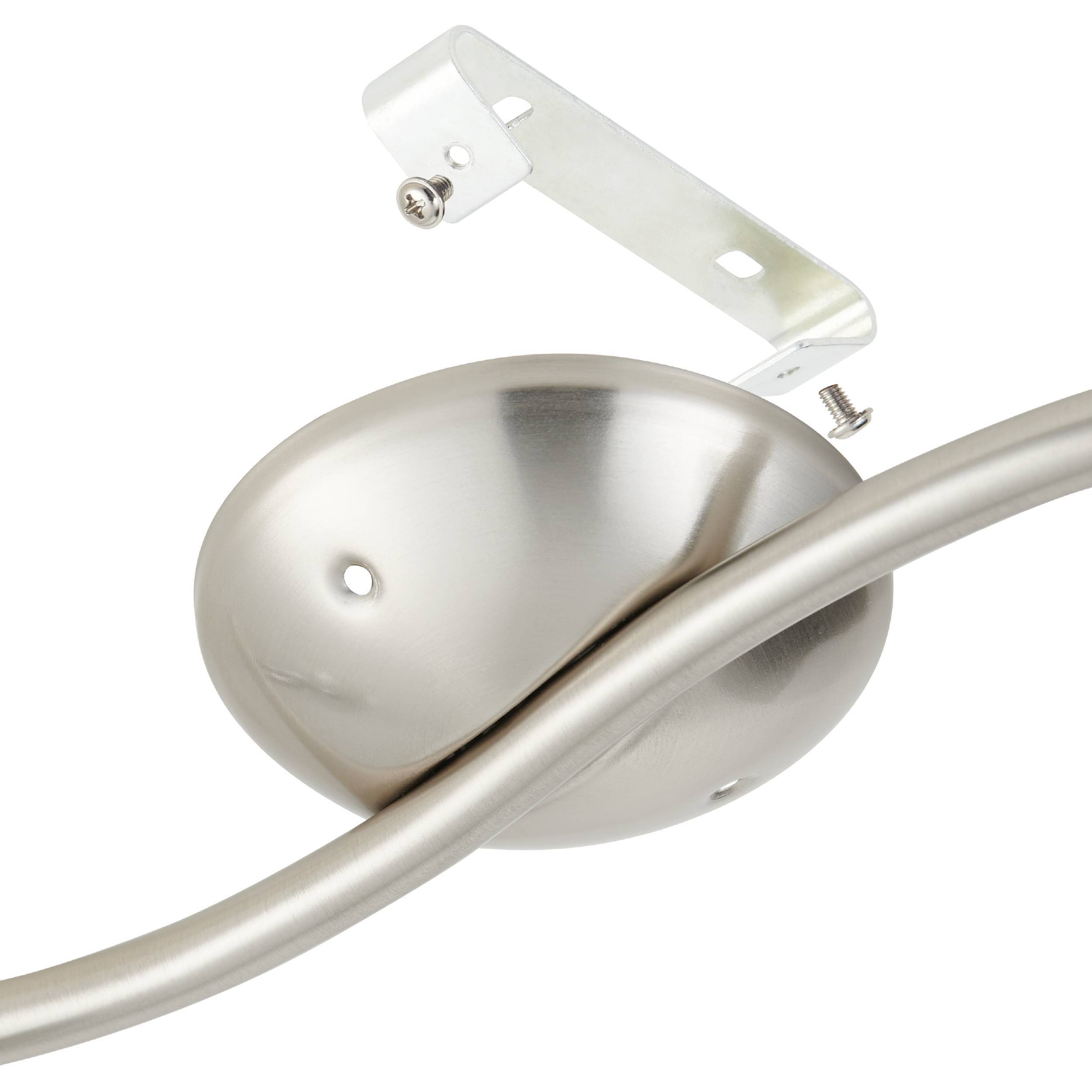 EGLO Deckenleuchte »Magnum-LED Deckenlampe, Deckenstrahler, Wohnzimmerlampe, Metall, GU10« GU10 1 Stk. Warmweiß Spot - L33 x B10,5 cm - nickel-matt, chrom - 2X2,8W inkl.