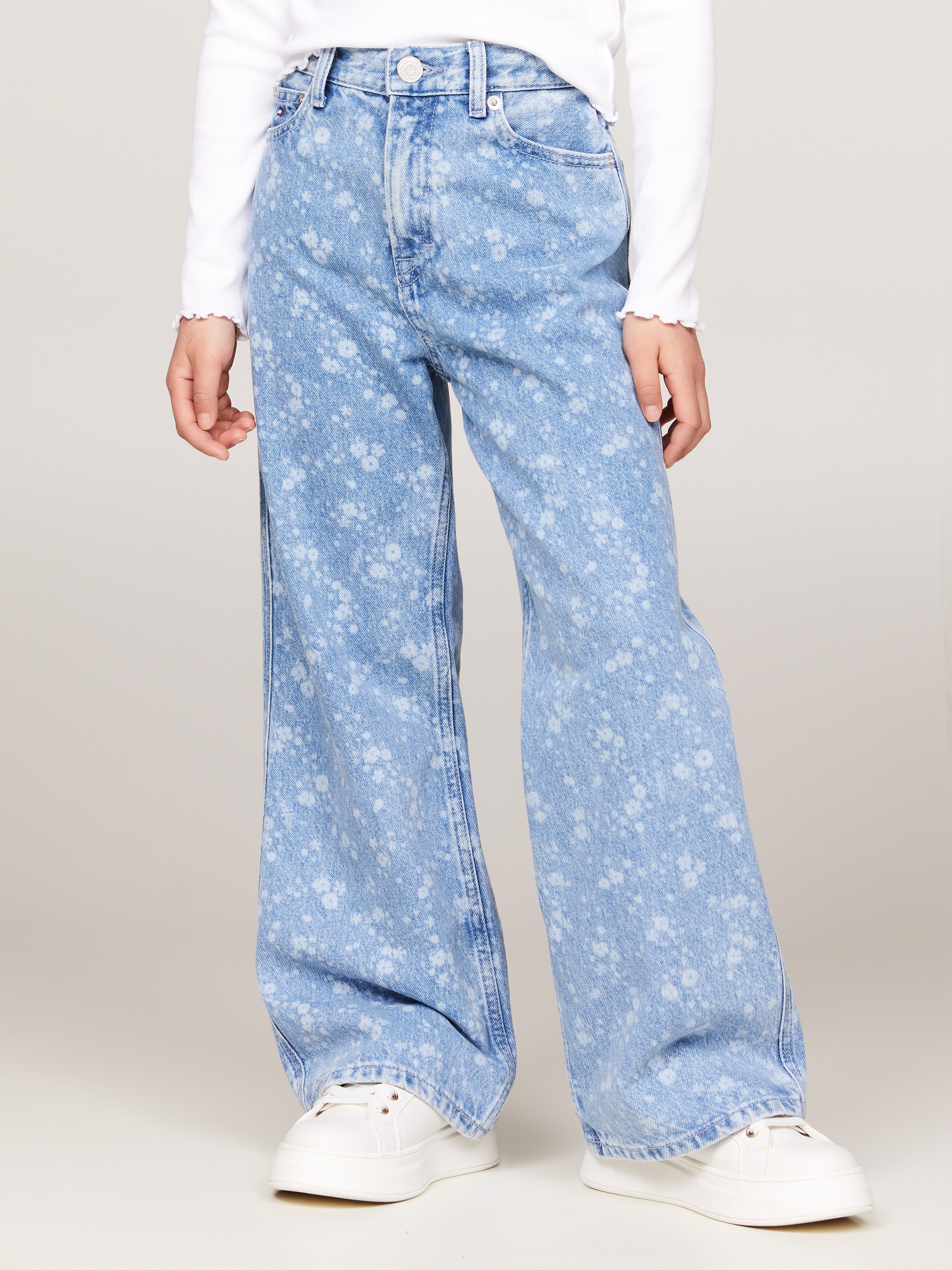 Tommy Hilfiger Bootcut-Jeans »MABEL FLOWER DENIM«, Kinder bis 16 Jahre im 5-Pocket-Style