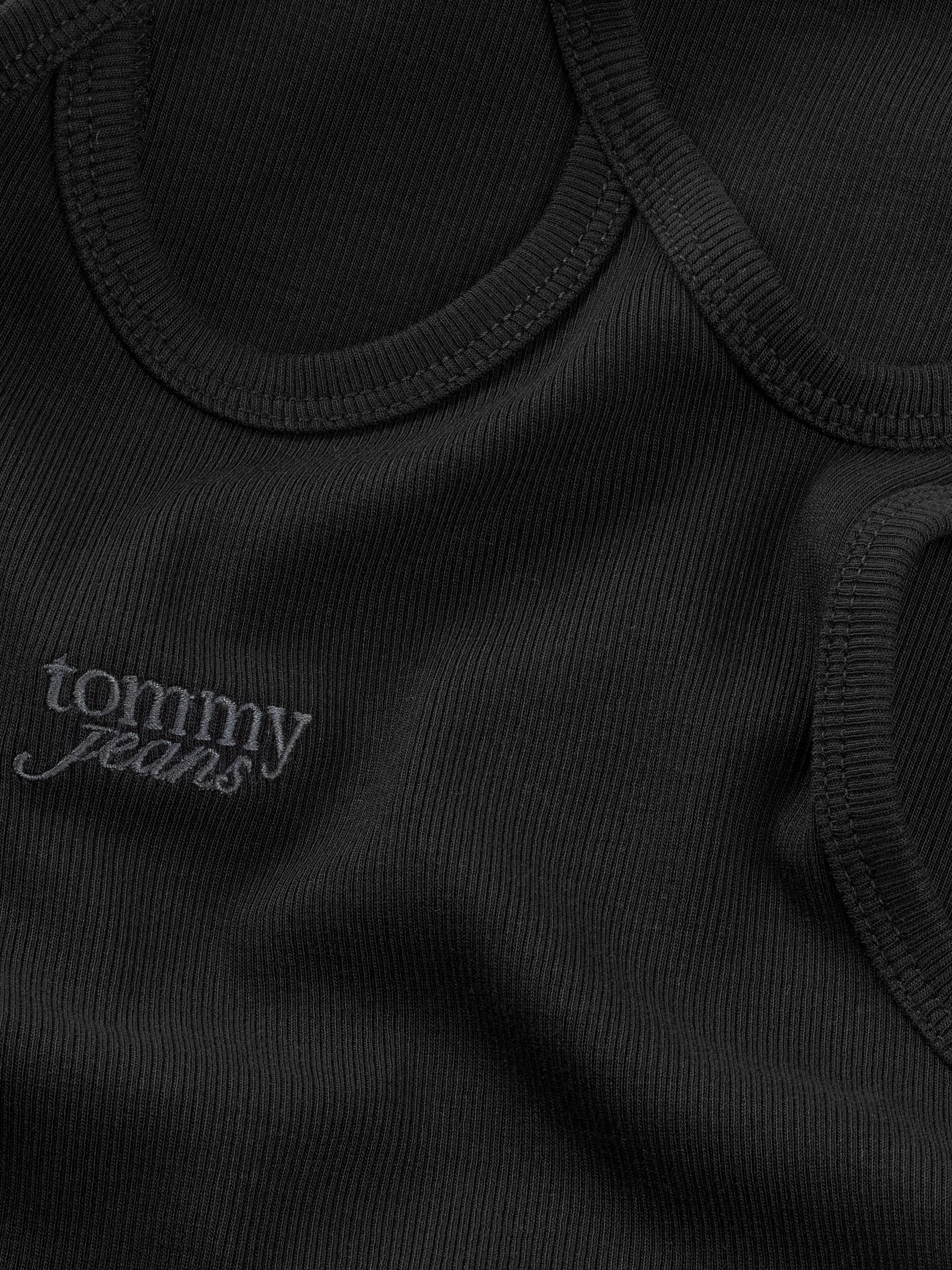 Tommy Jeans Minikleid »TJW TIE DETAIL GMD SCRIPT DRESS«, mit Bindeband, Logostickerei