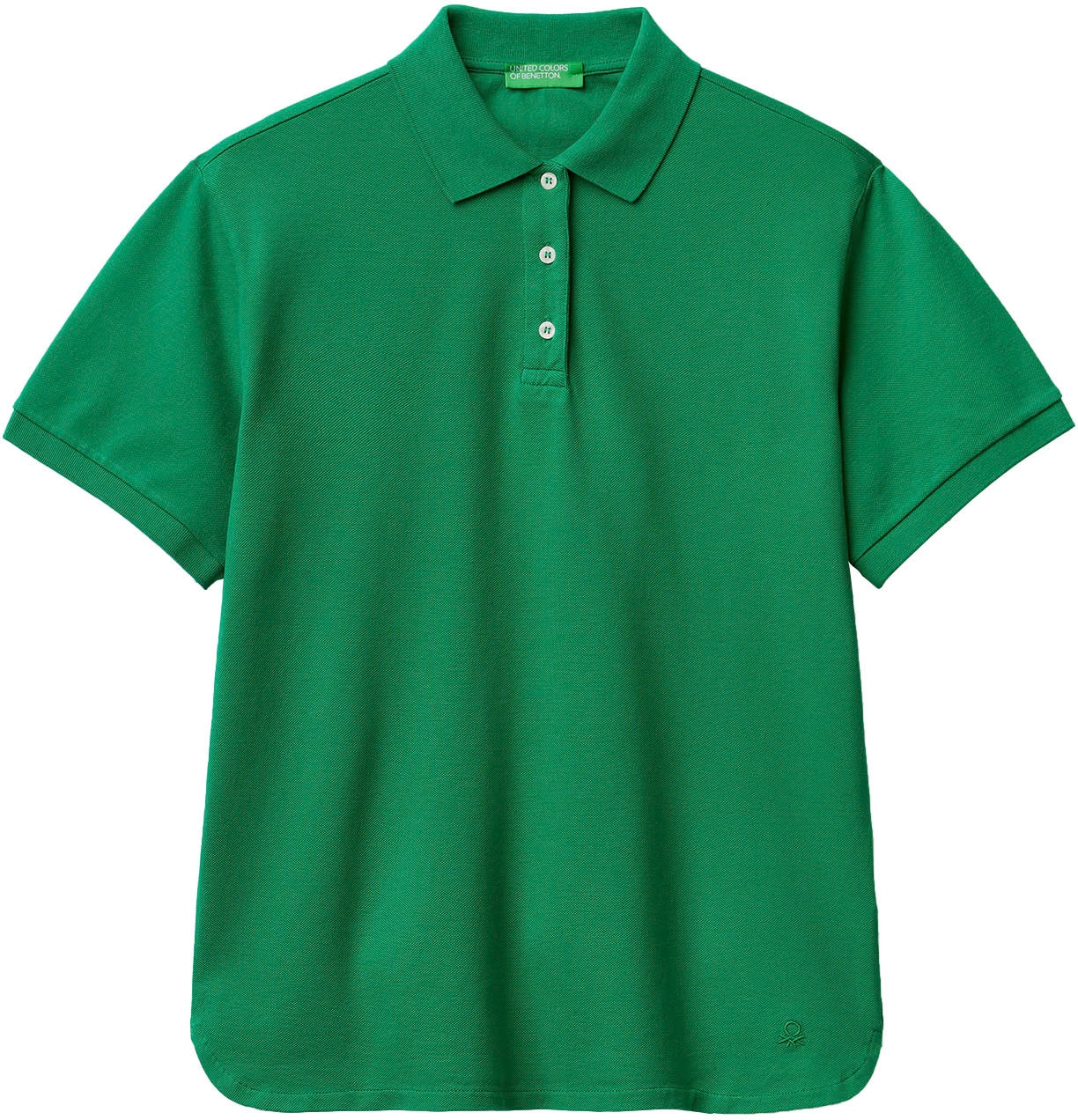 Poloshirt, mit bei Knöpfen United ♕ of perlmuttfarbenen Benetton Colors