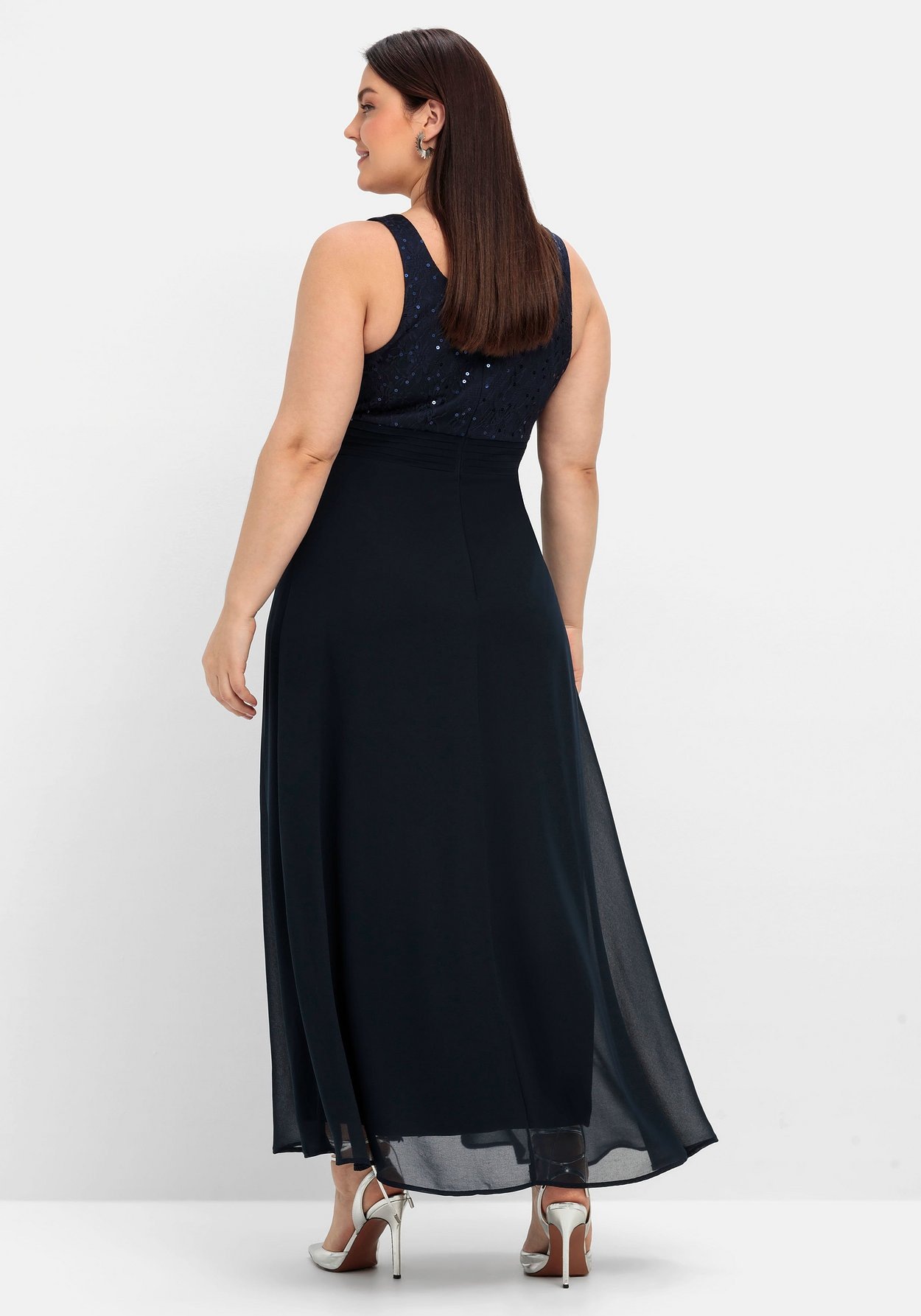 Sheego Abendkleid »Kleid mit floraler Spitze«