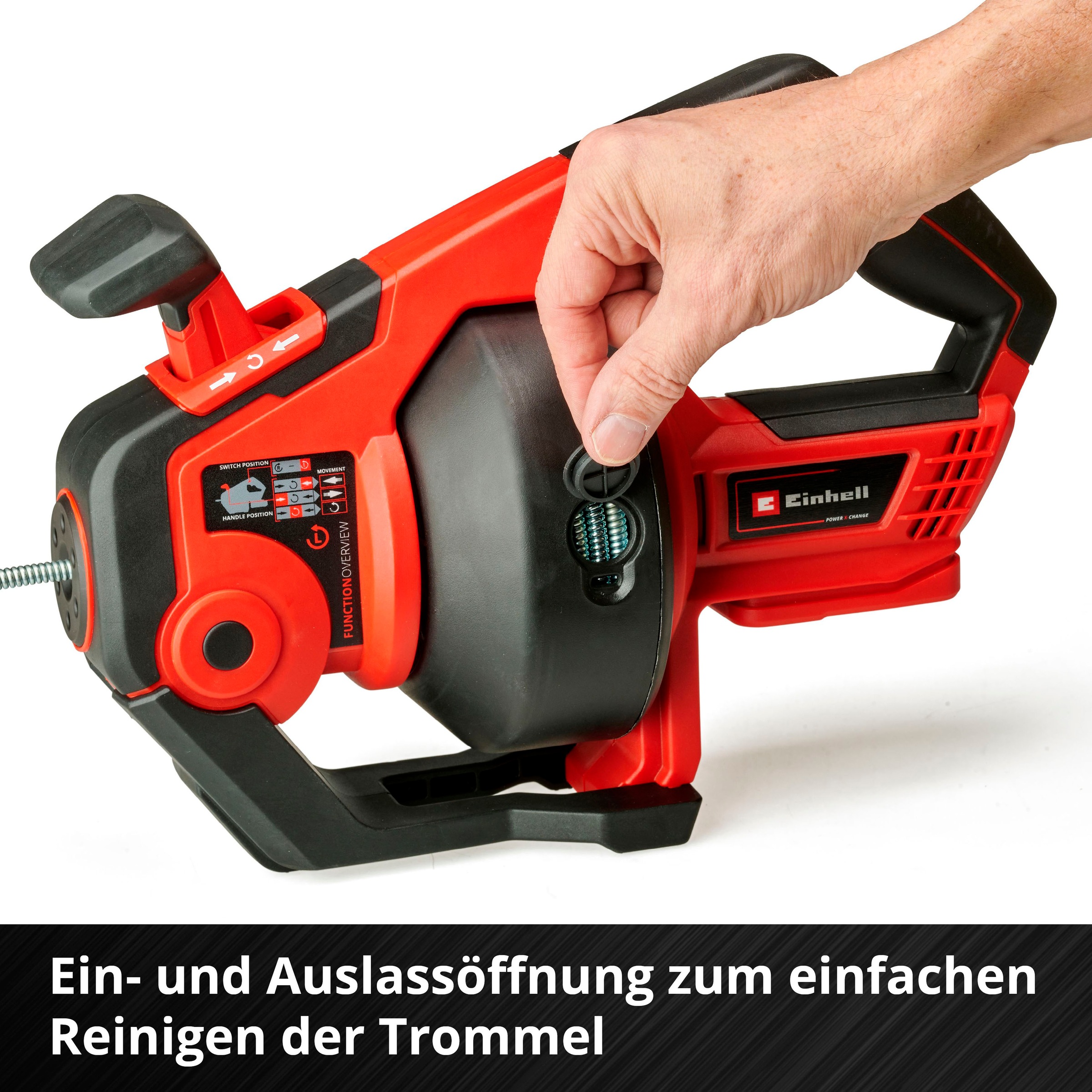 Einhell Rohrreinigungsspirale »Power X-Change  TE-DA 18/760 Li Solo« Power X-Change, ohne Akku und Ladegerät