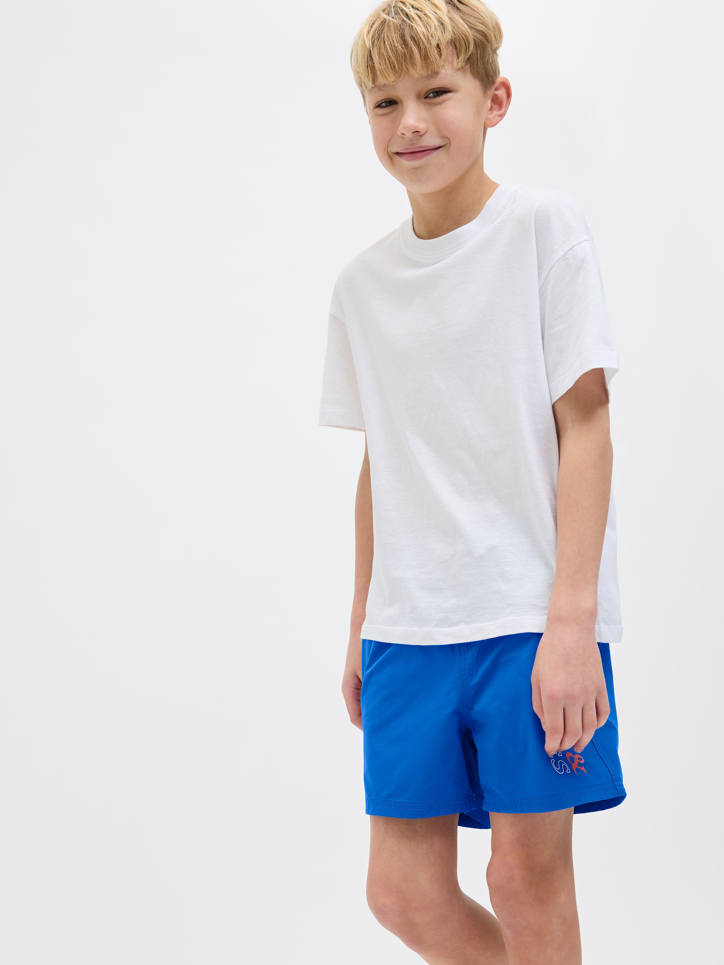 Jack & Jones Junior Badeshorts »JPSTMAUI JJSWIM DOUBLE LOGO AKM SN JNR«