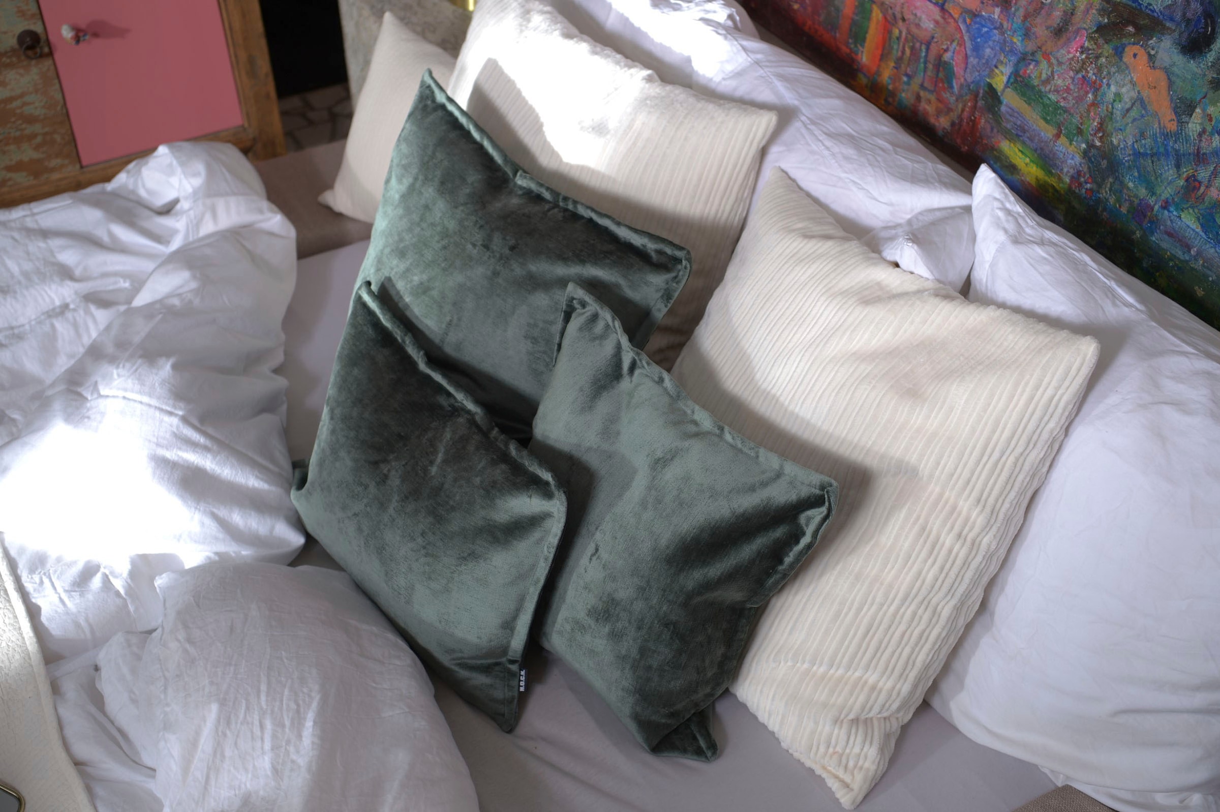 H.O.C.K. Dekokissen »Bonanza« leicht schimmernd, inkl. Füllung, Bezug mit Reißverschluss abnehmbar