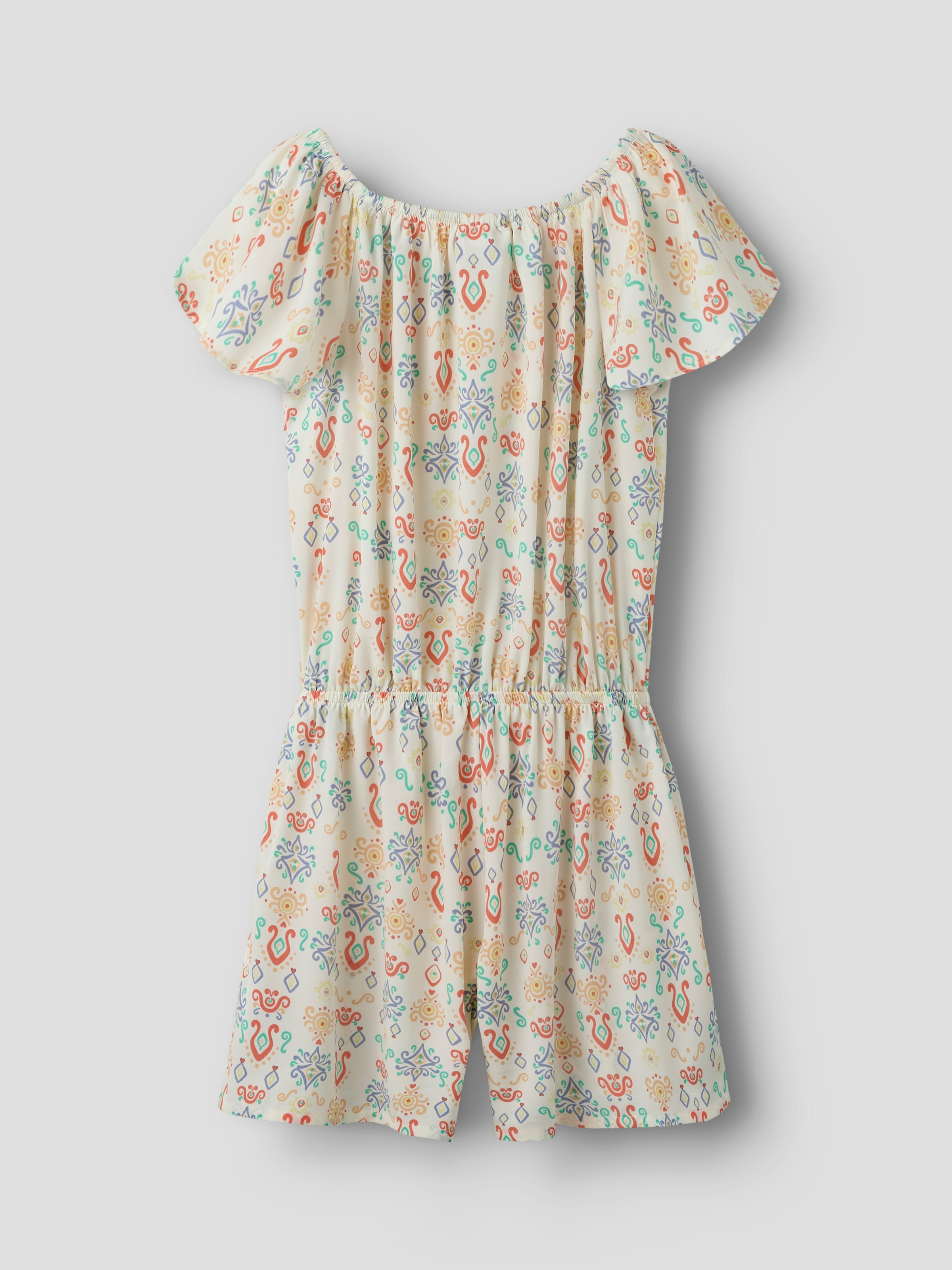 Name It Kurzoverall »NKFVINAYA  PLAYSUIT FFF« Kunstfaser, elastischer Bund, Allover-Druck