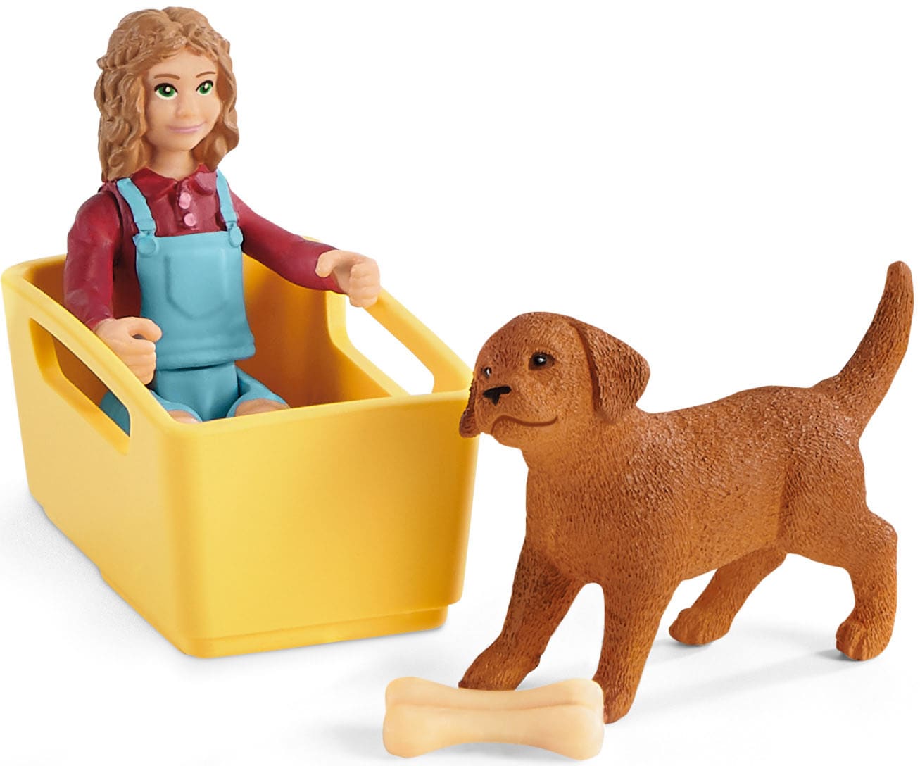 Schleich® Spielfigur »FARM WORLD, Bollerwagen-Ausflug (42543)«