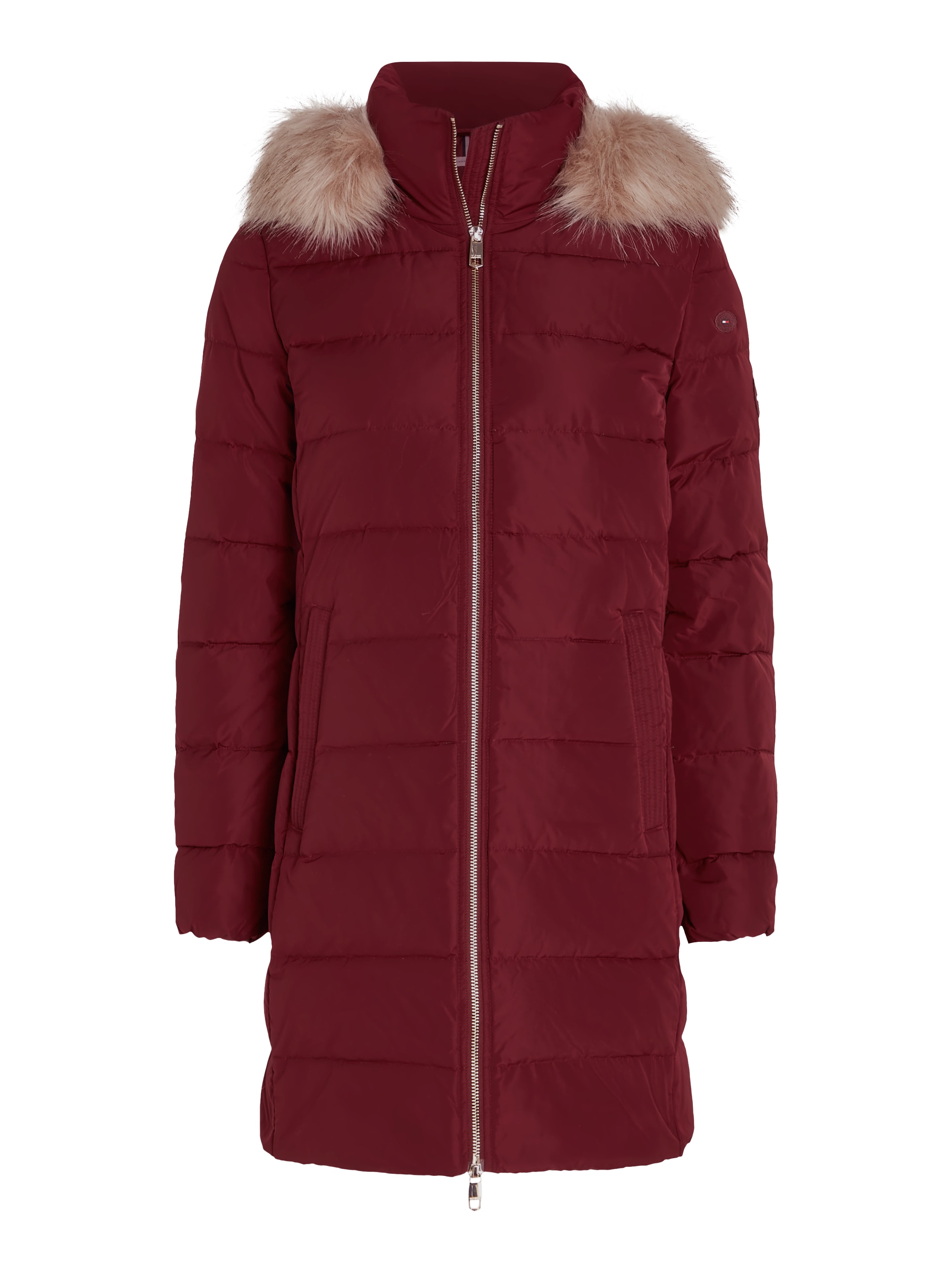 Tommy Hilfiger Steppmantel »HERITAGE DOWN TYRA COAT WITH FUR«, mit Fellimitat