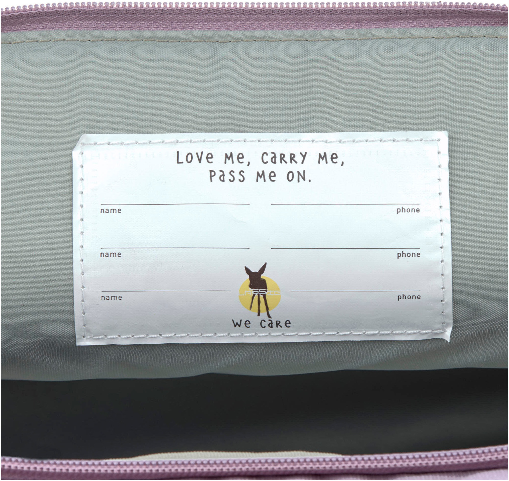 LÄSSIG Kinderrucksack »Little Gang, Medium Rolltop Backpack, lilac«, Reflektoren, aus recycelten PET-Flaschen