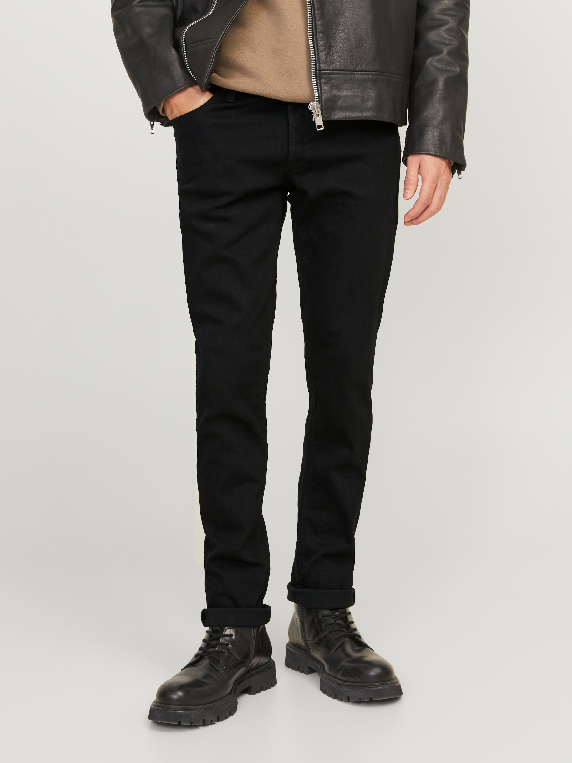 Jack & Jones »JJIGLENN  Slim-Fit mit Stretch und praktischer 5-Pocket-Form« mit Abriebeffekten