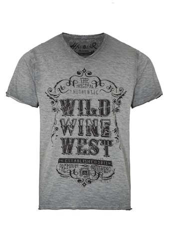 Hangowear Trachtenshirt, Herren, mit Wild-Wine-West Print kaufen