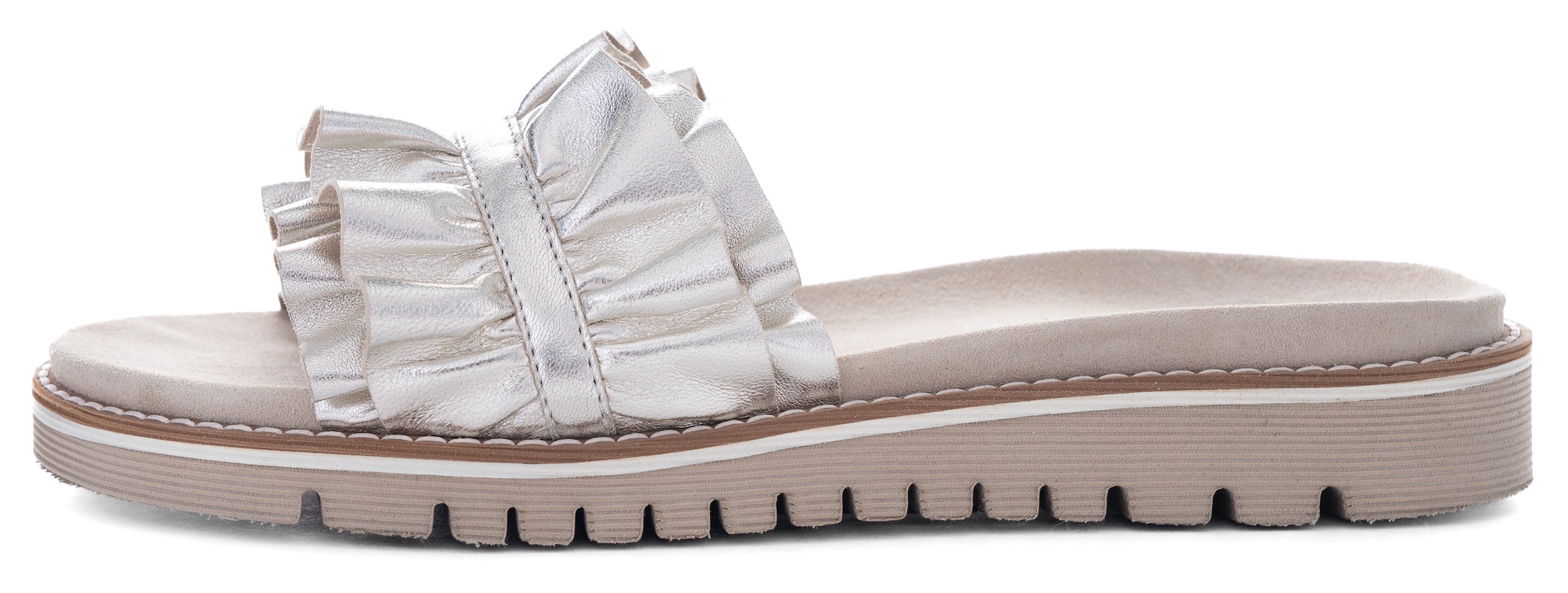 Ara Pantolette »KENT«  , Slides, Flats, Sandale mit geraffter Bandage