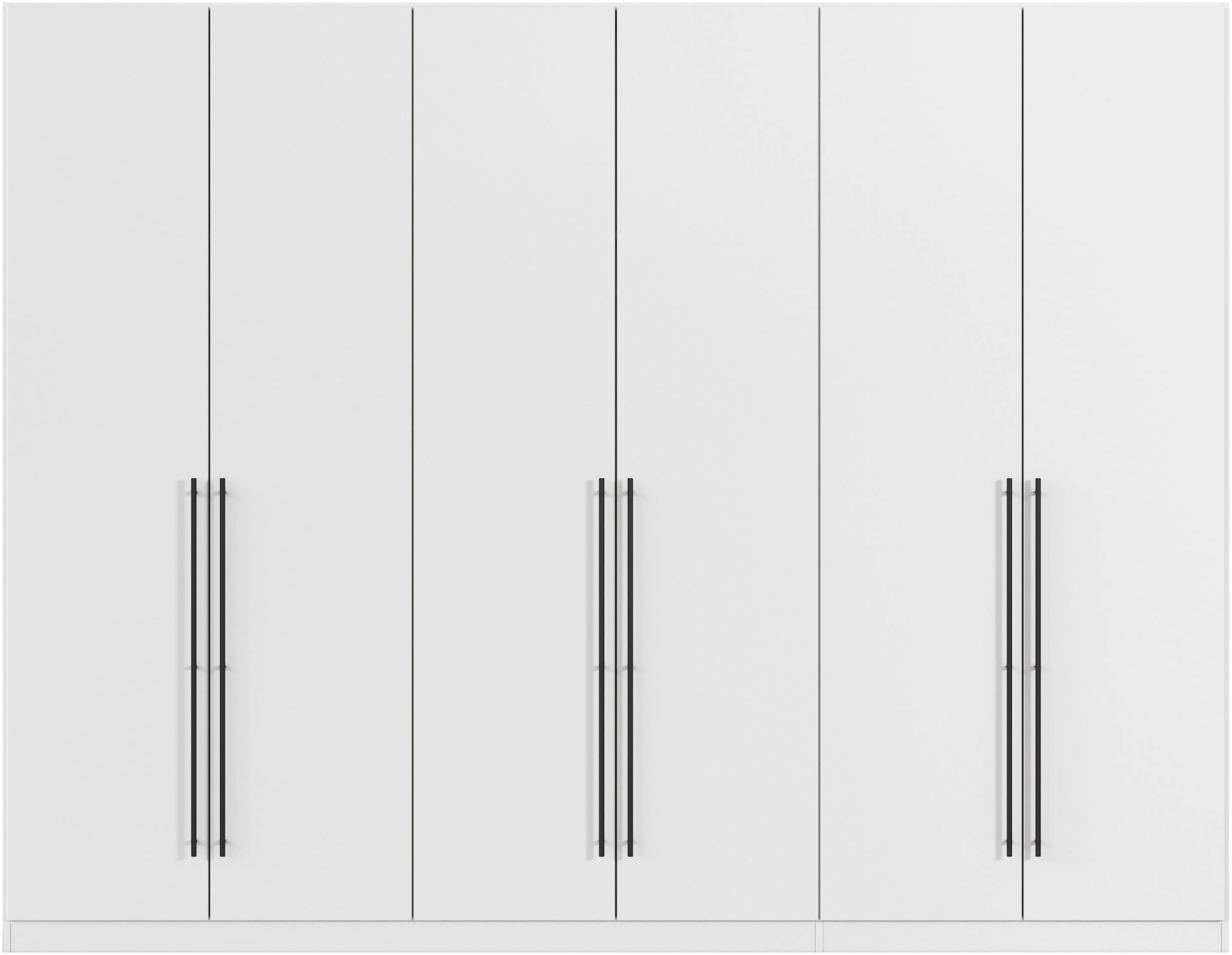 rauch Kleiderschrank »Drehtürenschrank Schrank Garderobe Wäscheschrank Schlafzimmer AVOLA«, (in 3 verschiedenen Ausstattungen BASIC/CLASSIC/PREMIUM), mit hochwertigen Stangengriffen in Schwarz aus Metall MADE IN GERMANY