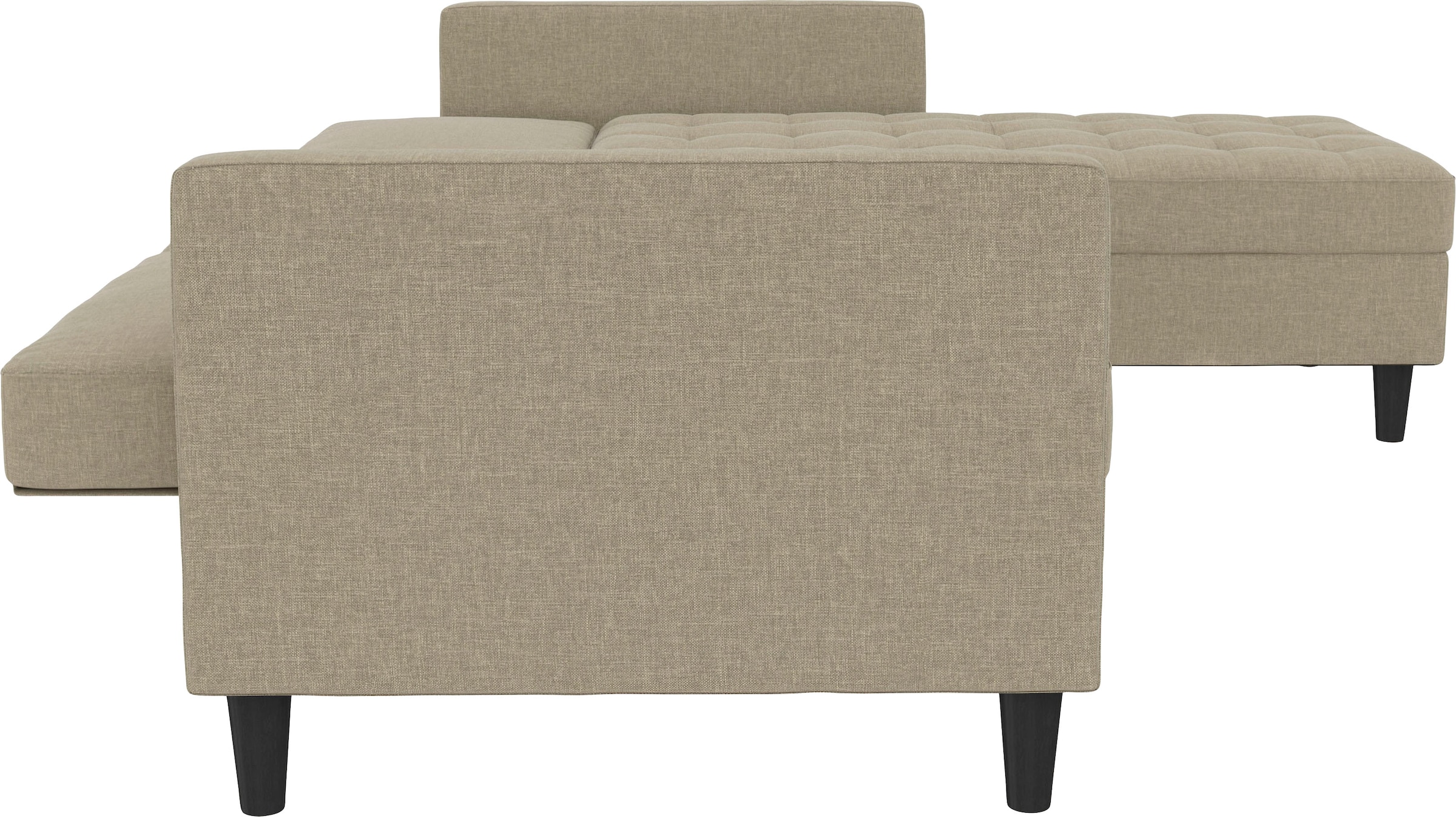 Dorel Home Ecksofa »Presley, L-Form,« Ecksofa mit Bett-Funktion und Stauraum, verstellbare Rückenlehne