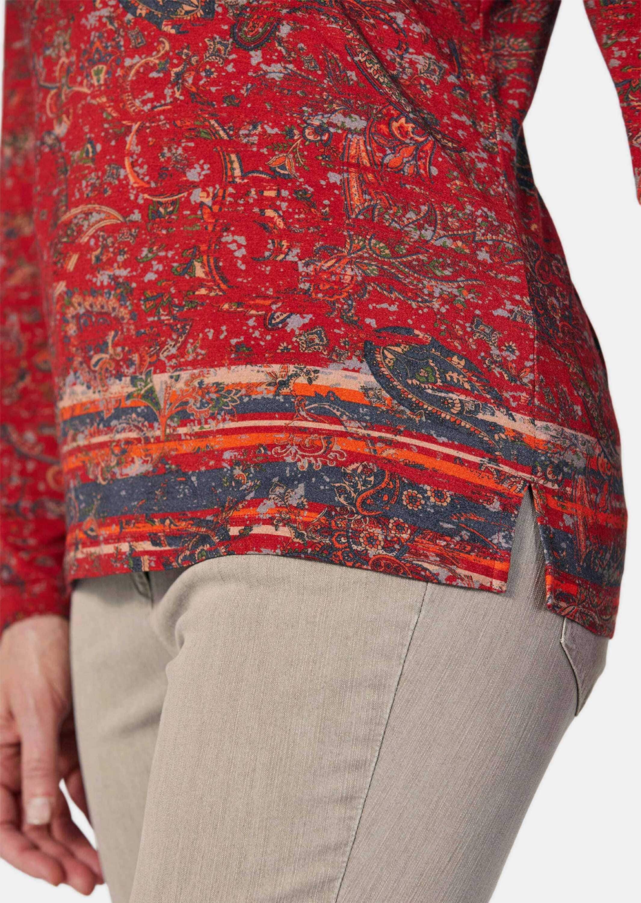 GOLDNER Print-Shirt »Langarmshirt mit Paisleymuster«