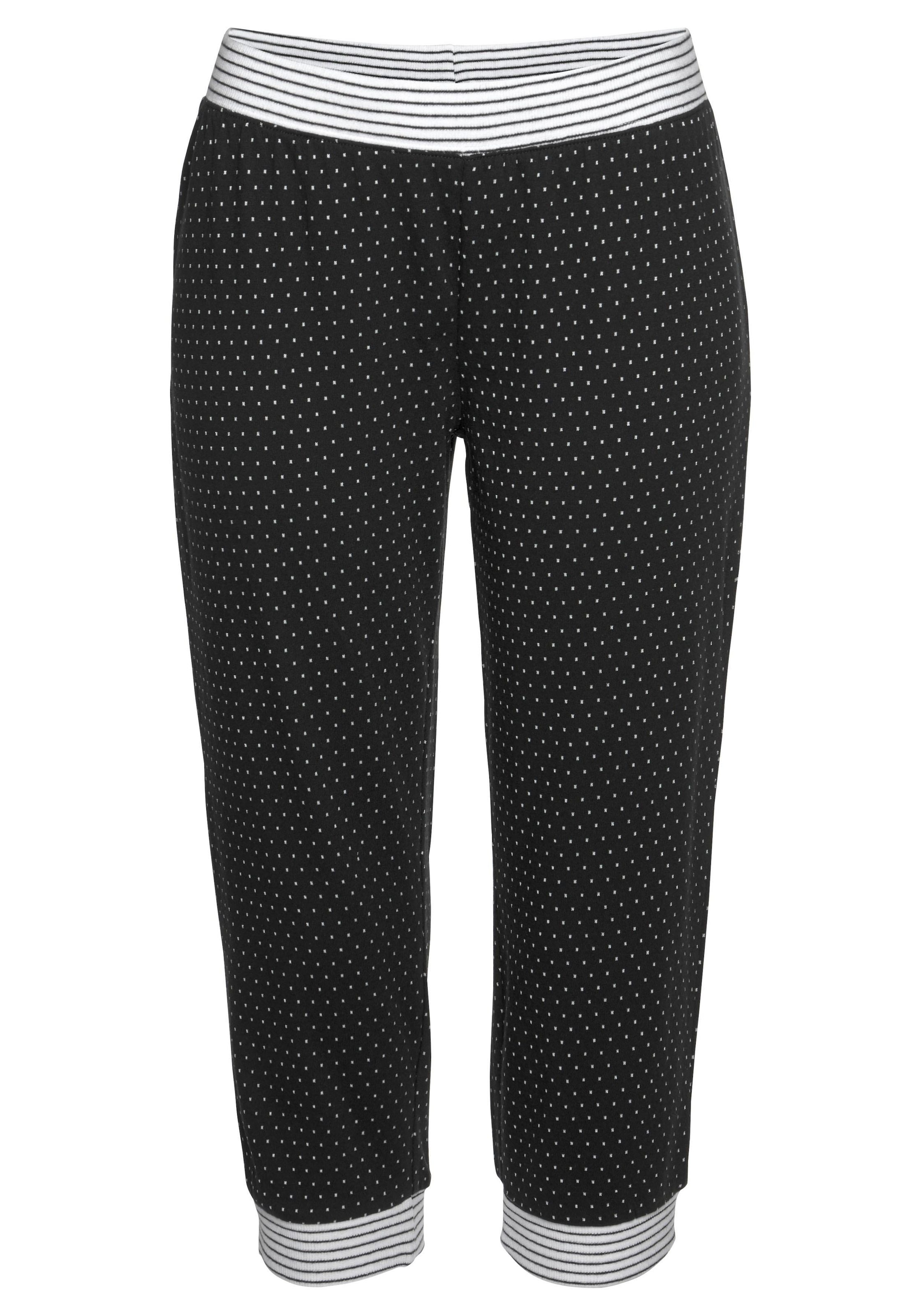 Vivance Dreams Capri-Pyjama 2-teilig, 2 tlg. mit Pünktchen- und Streifenmuster