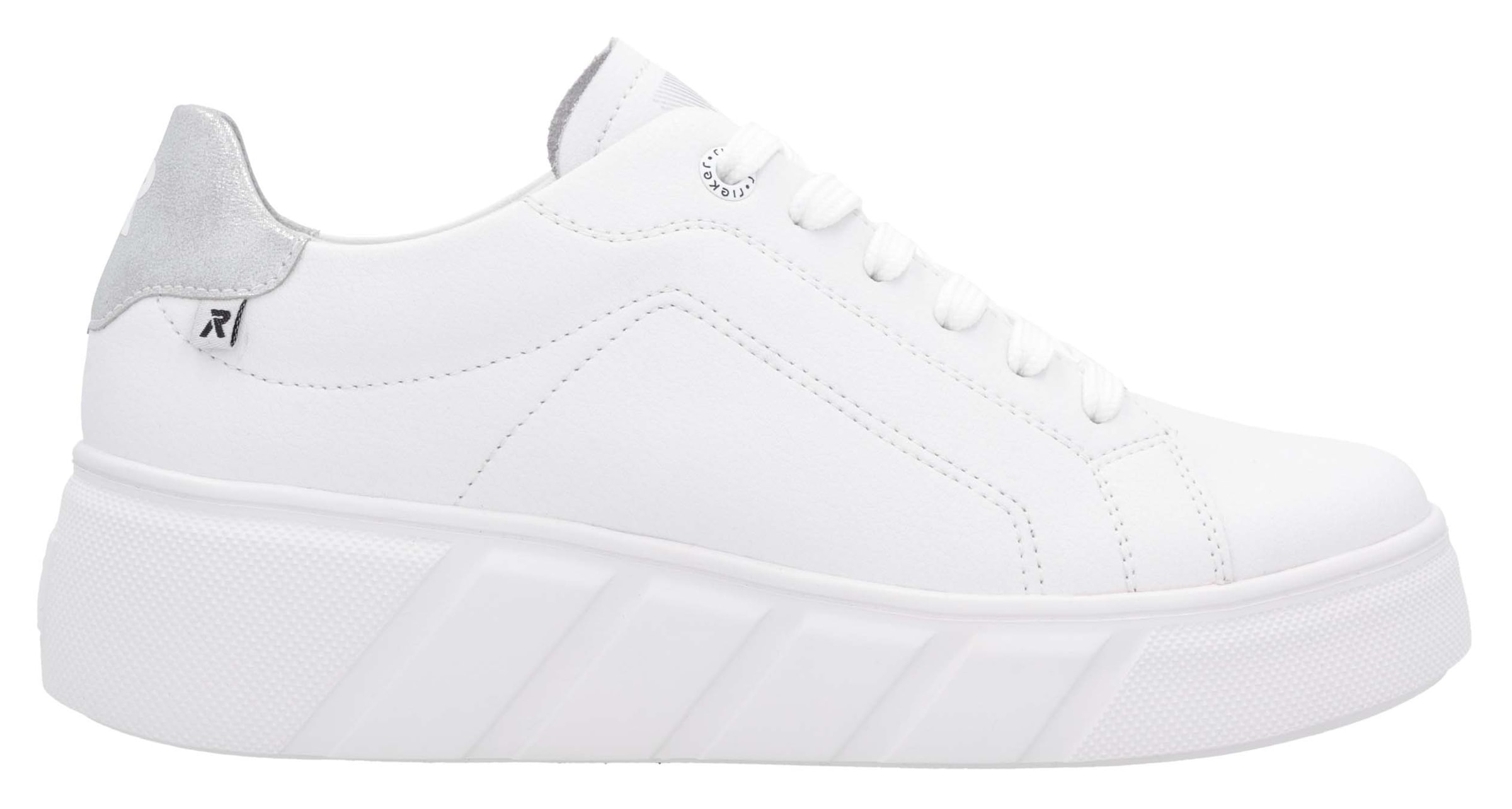 RIEKER Sport Plateausneaker, Schnürschuh, Freizeitschuh, Halbschuh mit herausnehmbarer Einlegesohle