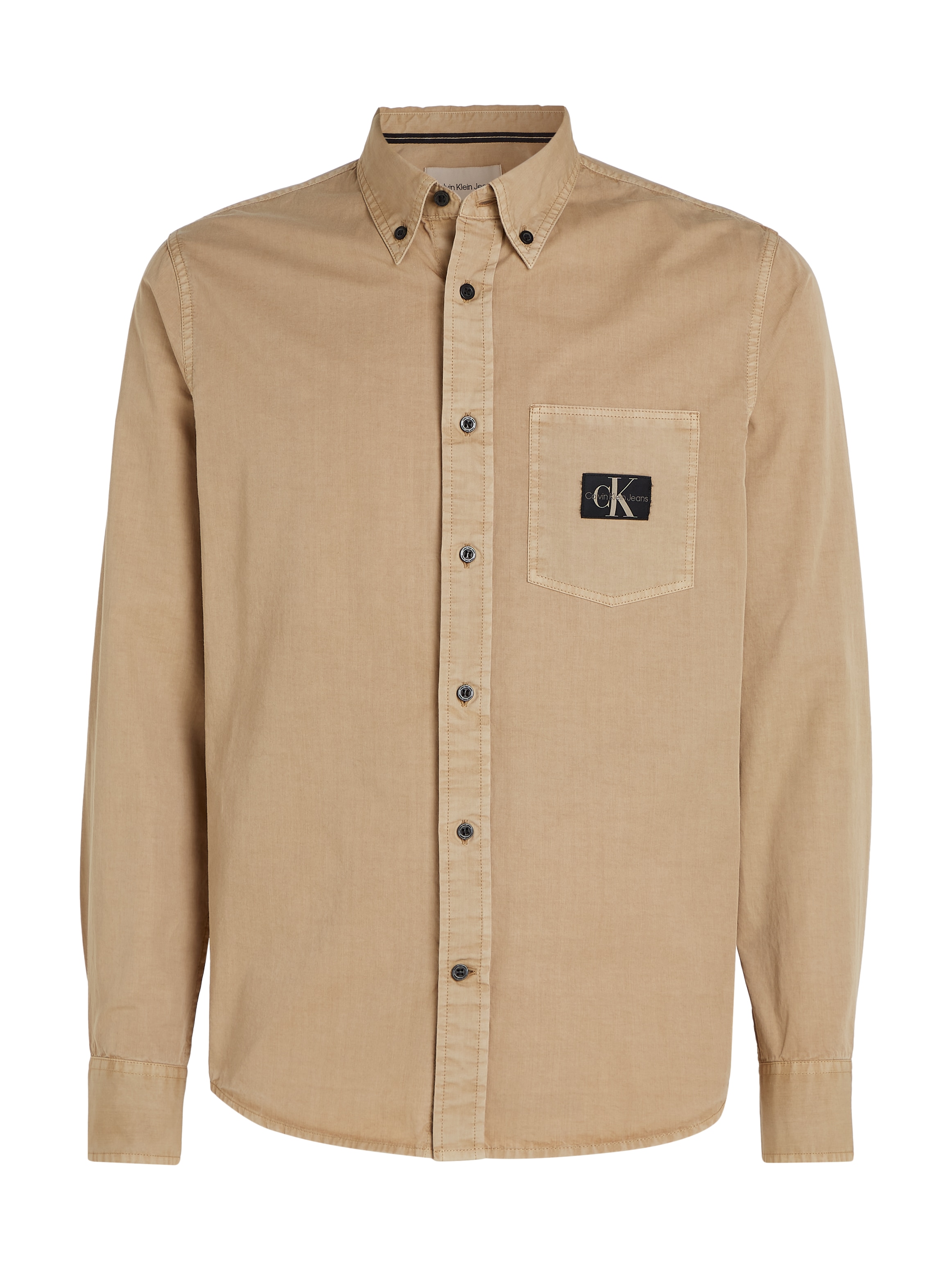 Calvin Klein Jeans Langarmhemd »REGULAR SHIRT«, mit Logopatch