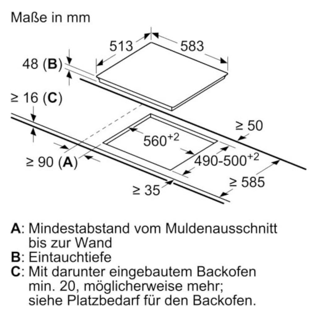 BOSCH Backofen-Set »HBD631CS61«, HBA537BS0, mit Teleskopauszug nachrüstbar, ecoClean Direct