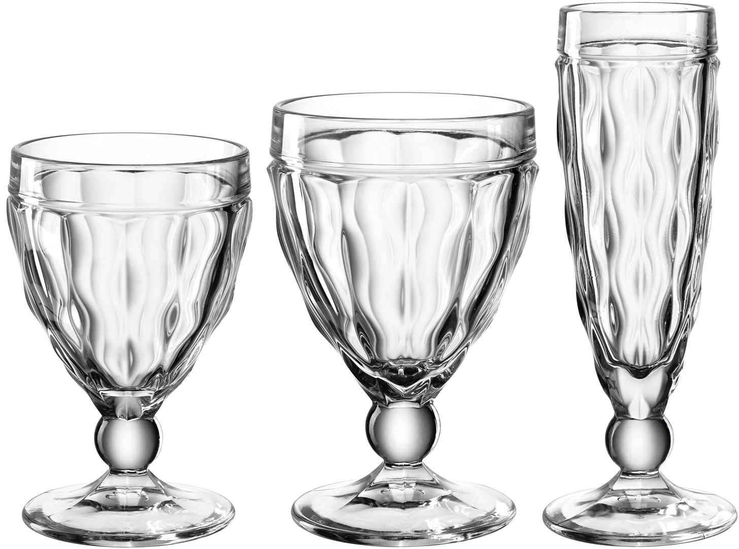 Gläser-Set »BRINDISI«, (Set, 12 tlg., 4 Sektgläser-4 Weißweingläser-4 Rotweingläser),...