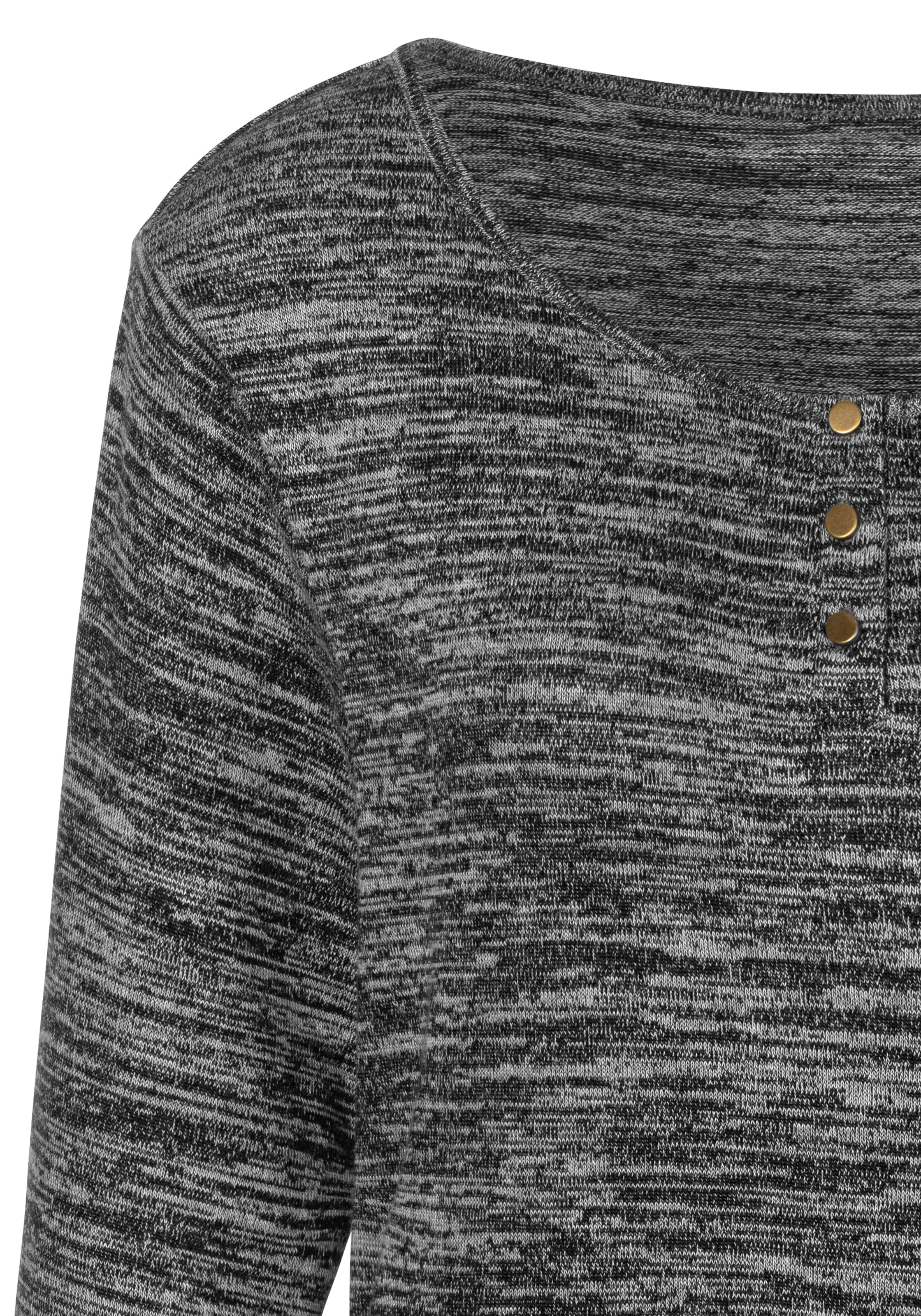 LASCANA 3/4-Arm-Shirt »mit goldfarbenen Knöpfen« aus weicher Viskose-Qualität