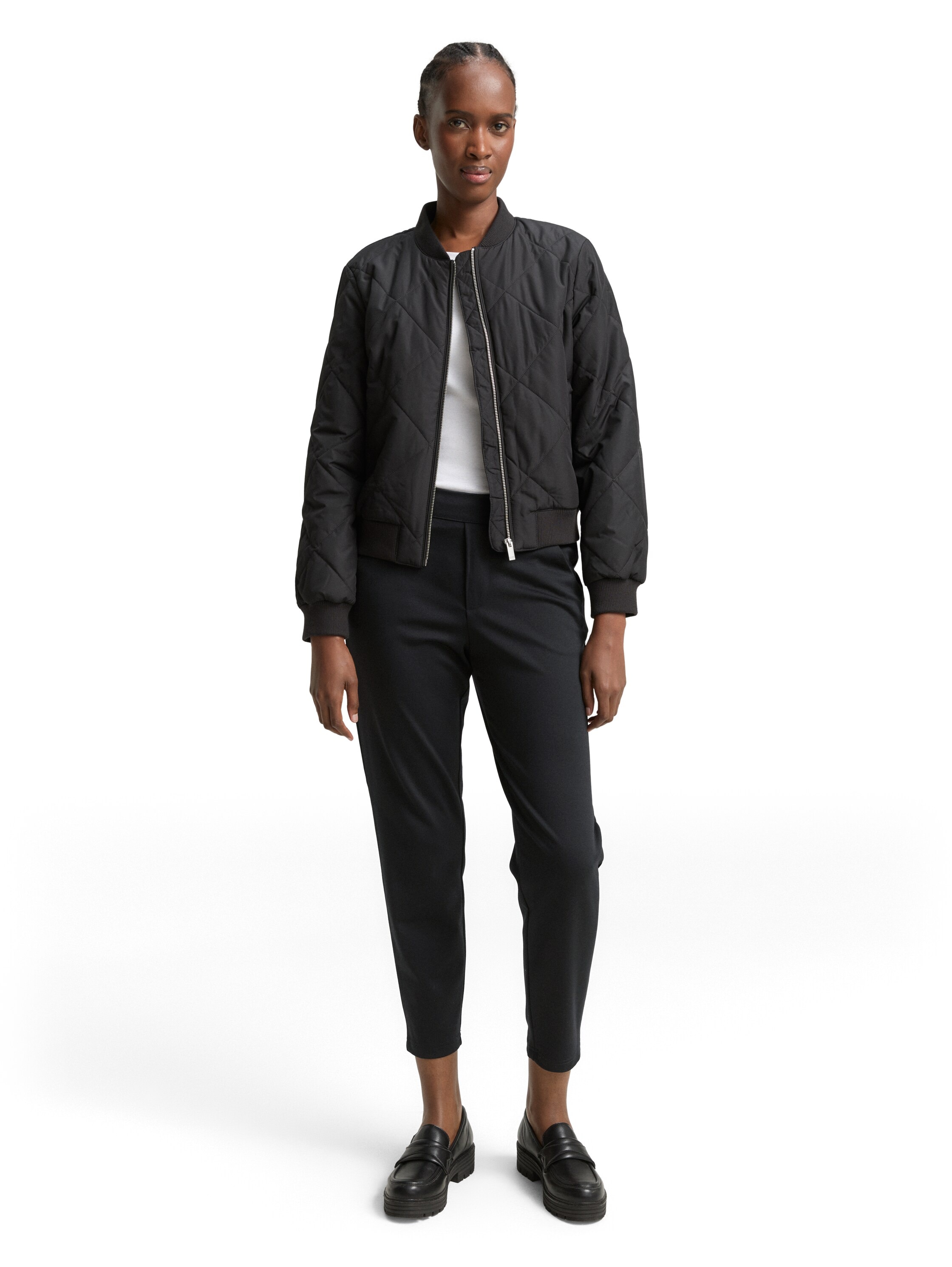 TOM TAILOR Denim Leggings  in Lederoptik