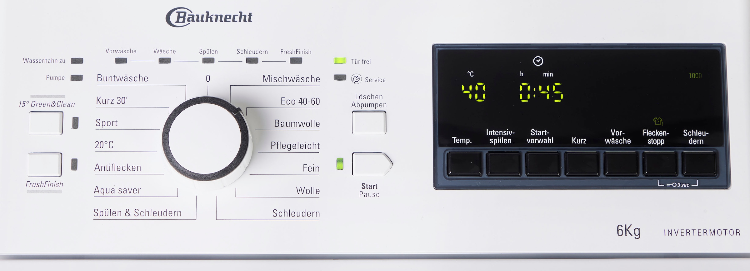 BAUKNECHT Waschmaschine Toplader »WMT Super Eco 624 A N«, 6 kg, 1200 U/min, Energieeffizienzklasse A, Antiflecken, Vollwasserschutz