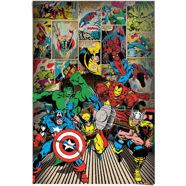 Reinders! Poster »Marvel Helden«, (1 St.) auf Rechnung bestellen