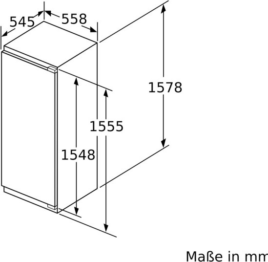 KIL72AFE0, mit 3 cm Einbaukühlschrank XXL 55,8 Jahren hoch, cm BOSCH Garantie »KIL72AFE0«, breit 157,7