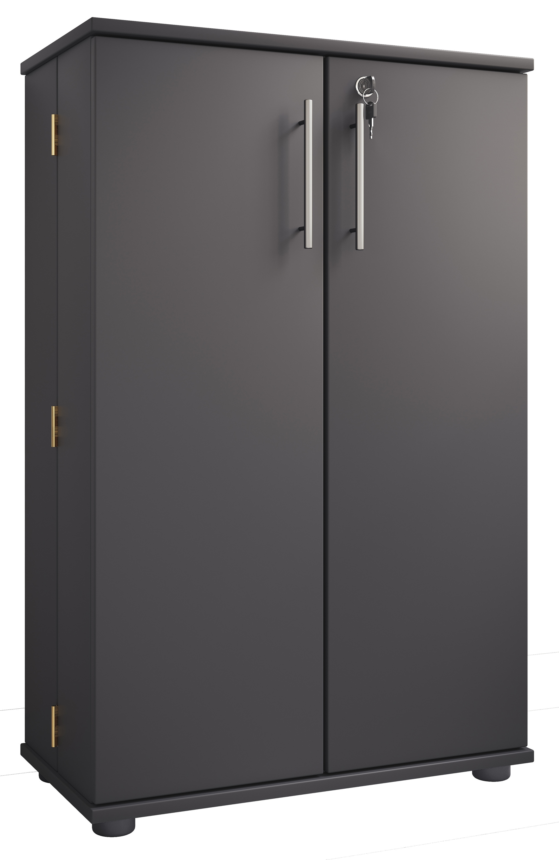 VCM Media-Regal »Holz Schrank CD DVD Regal abschließbar Engalo XL« 1 Stk. tlg.