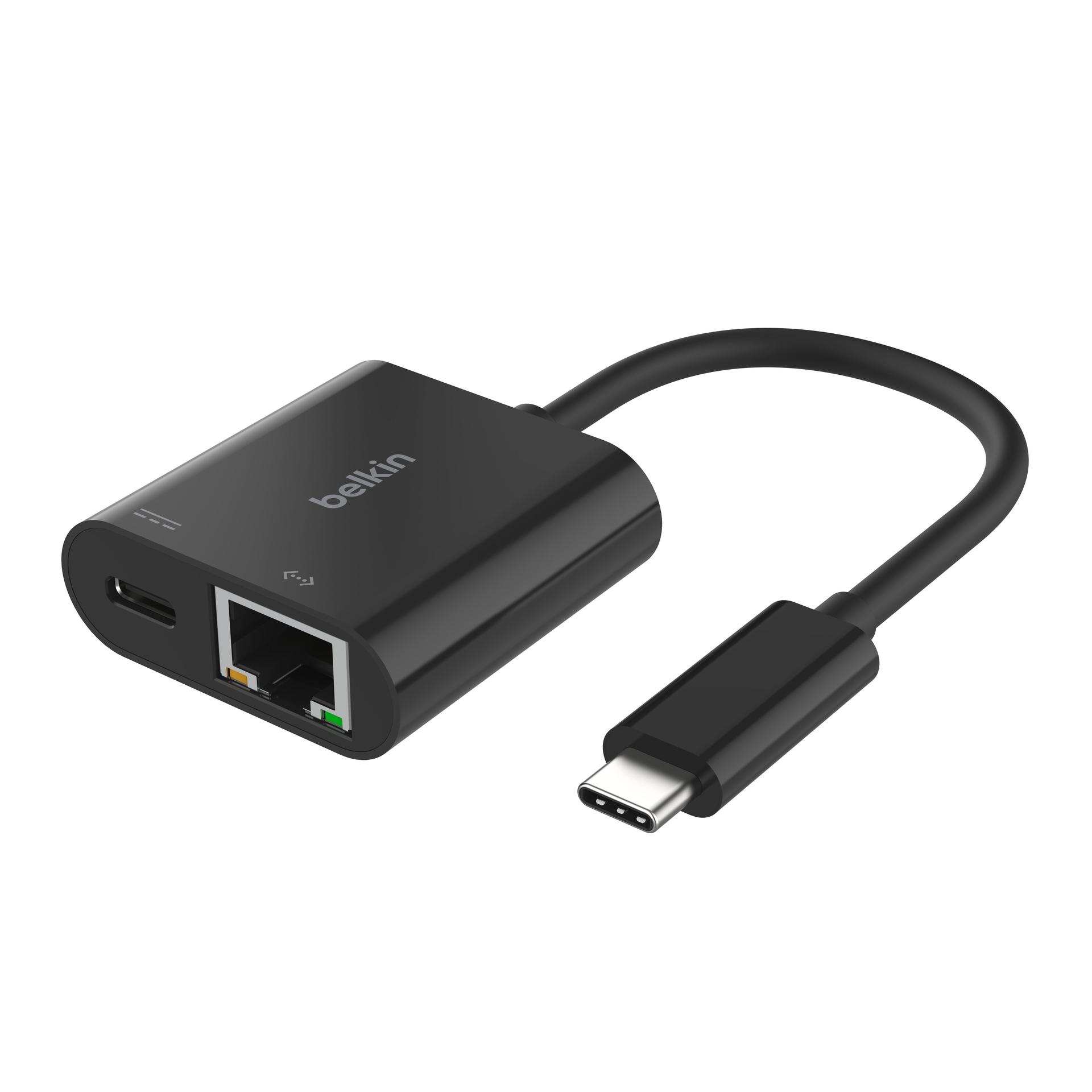 Belkin Netzwerk-Adapter »Connect USB-C zu Ethernet Adapter + 100 W Power Delivery«, 10/100/1000 Mbit/s, PD 3.0