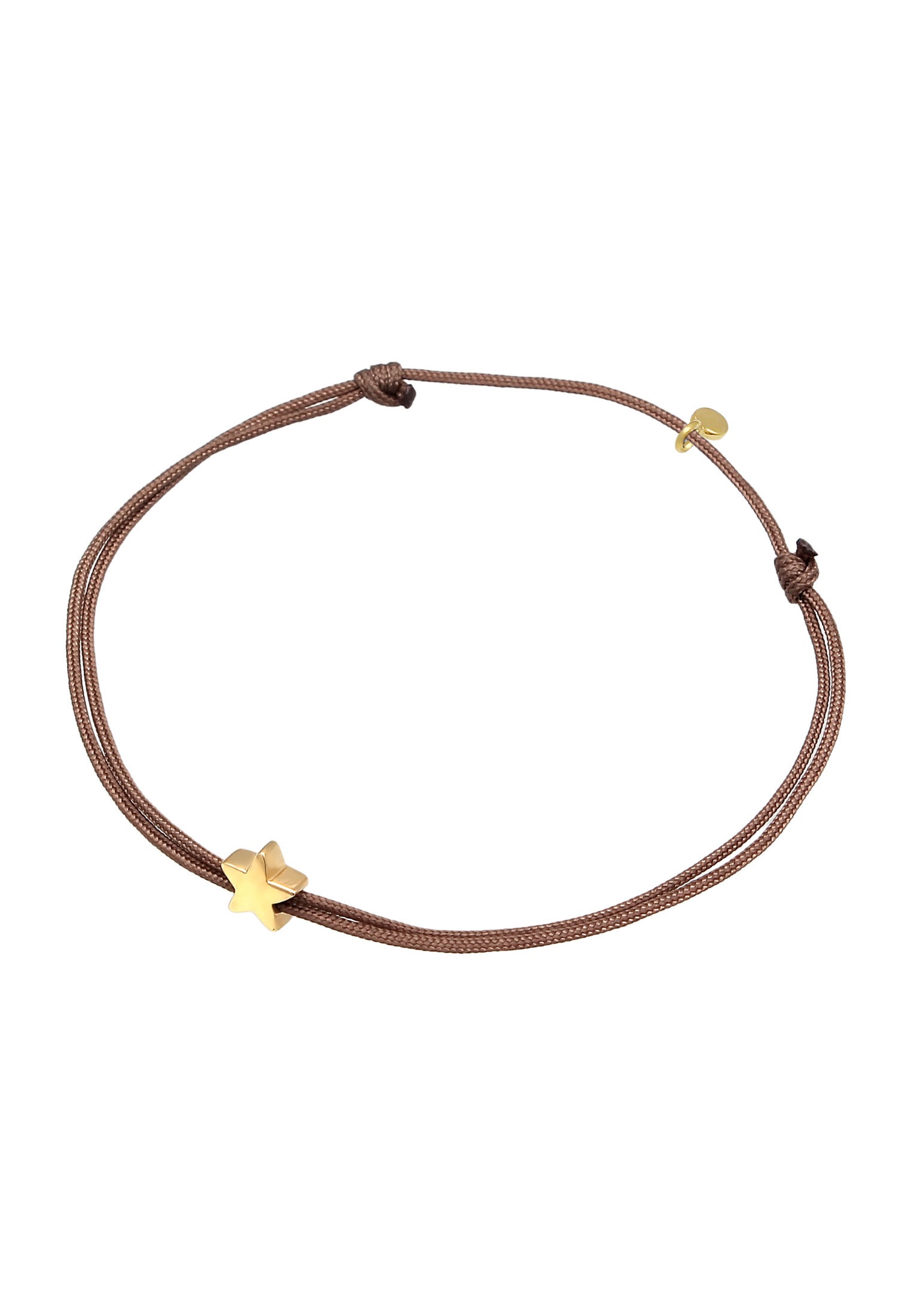 Elli Armkette »Armband Stern Astro Textilband 925 Silber«