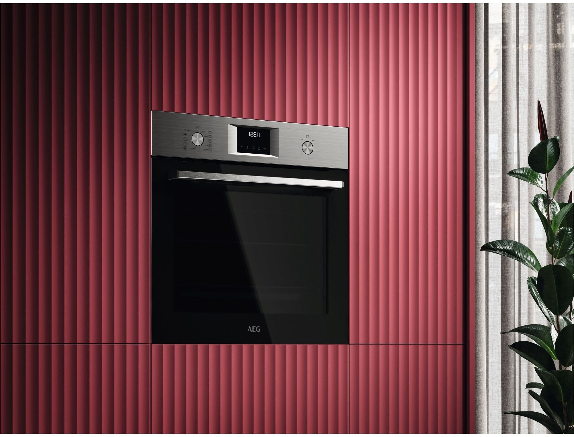 AEG Pyrolyse Backofen »OU5PB40WSM« mit Pyrolyse-Selbstreinigung Intuitives LED-Touchdisplay mit 45 Automatikprogrammen