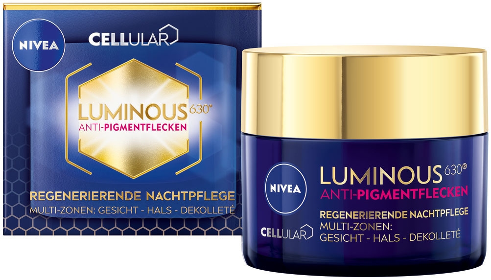 Nivea Nachtcreme »LUMINOUS630 ANTI-PIGMENTFLECKEN Regenerierende Nachtpflege«