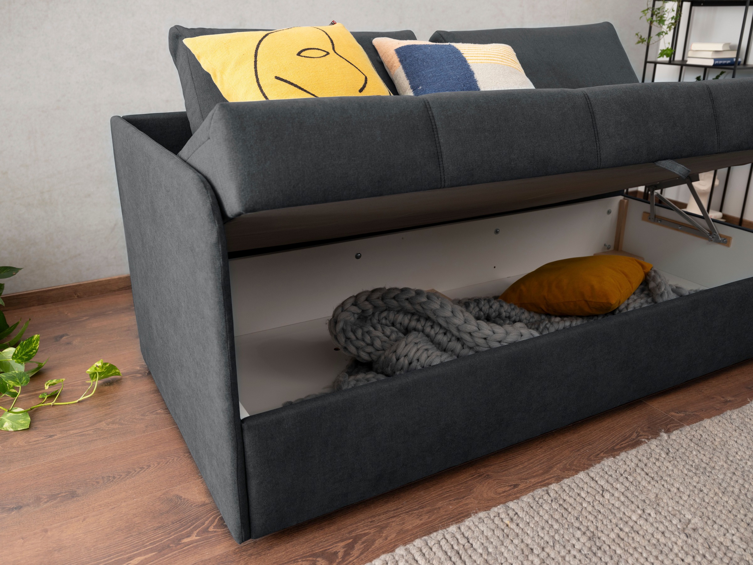 alina Schlafsofa »Marla« inkl. Stauraum, Armlehne wahlweise links ode rechts