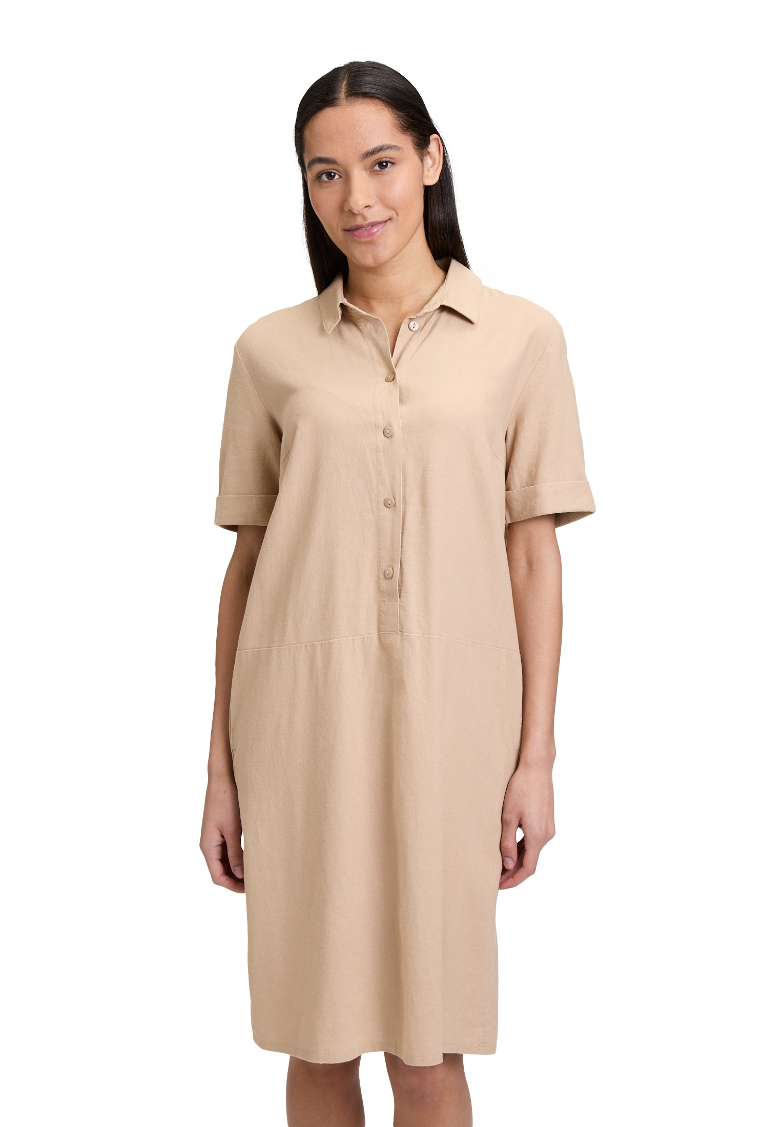 Betty Barclay Hemdblusenkleid »Leinenkleid mit Knopfleiste«