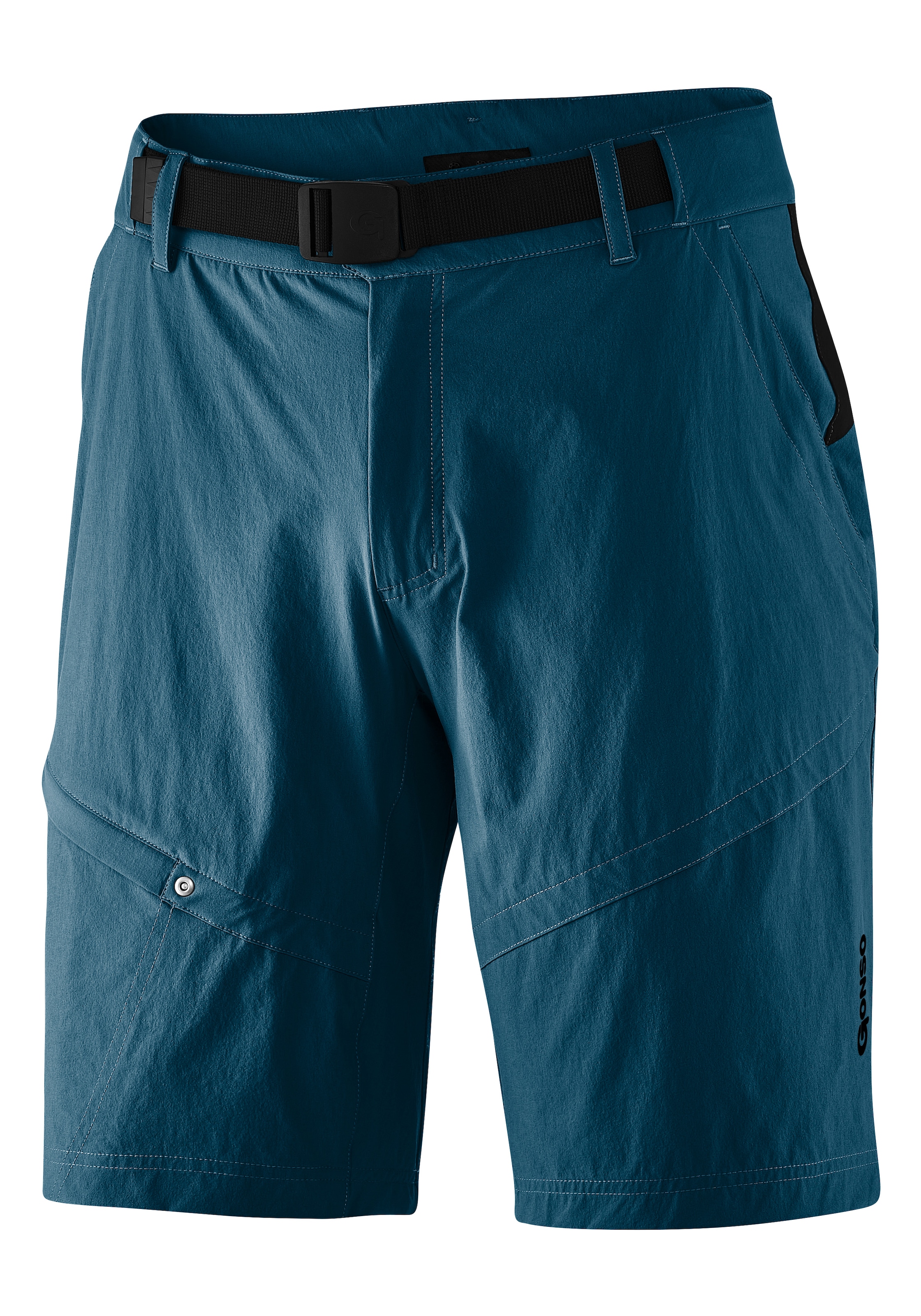 Gonso Fahrradhose »Arico Basic«, kurze Herren Radhose mit Sitzpolster, wasserabweisend, inkl. Gürtel