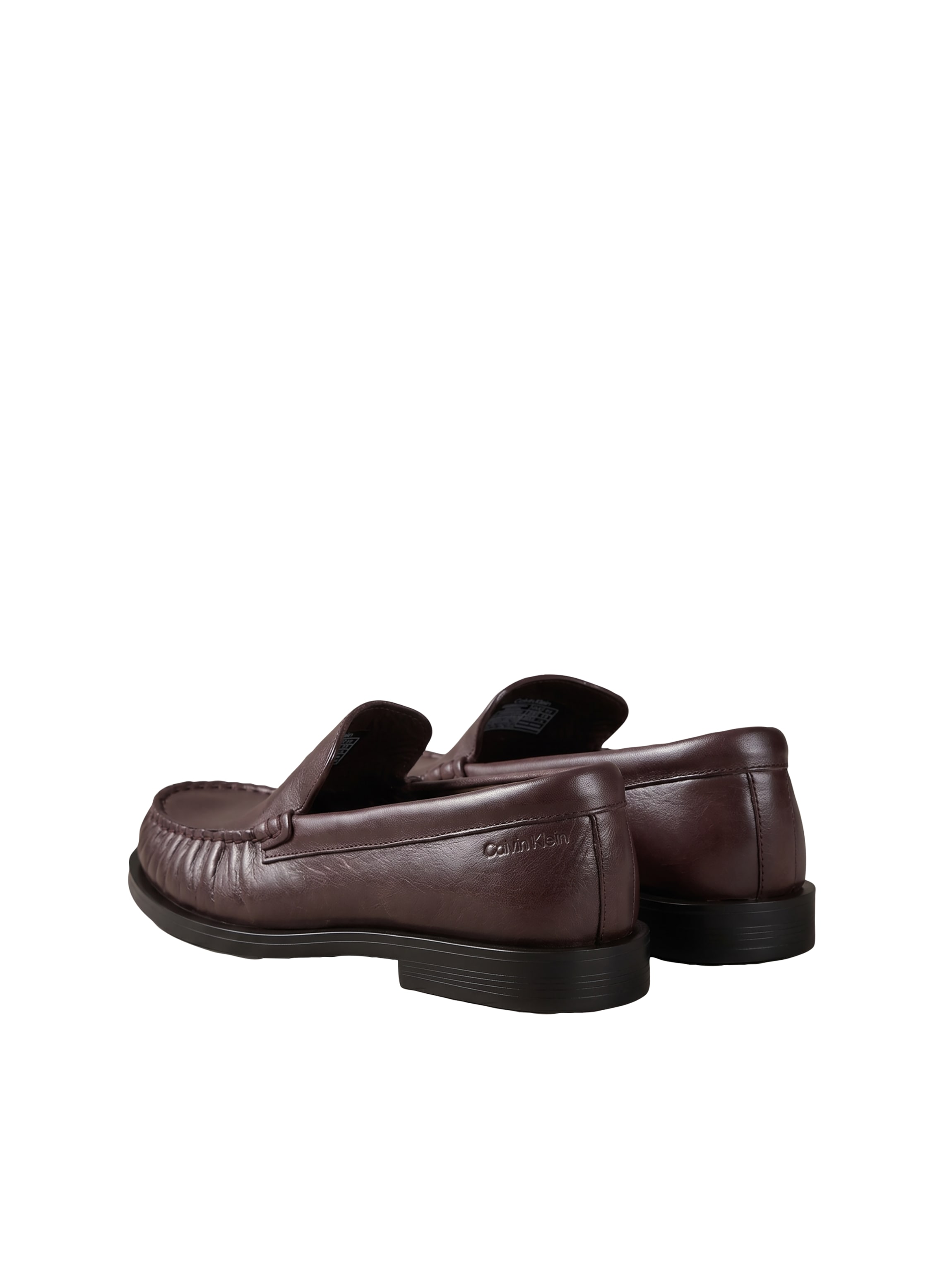 Calvin Klein Loafer »ROUND ESSENTIAL LOAFER LTH«  Slipper, Schlupfschuh mit gepolstertem Schaftrand