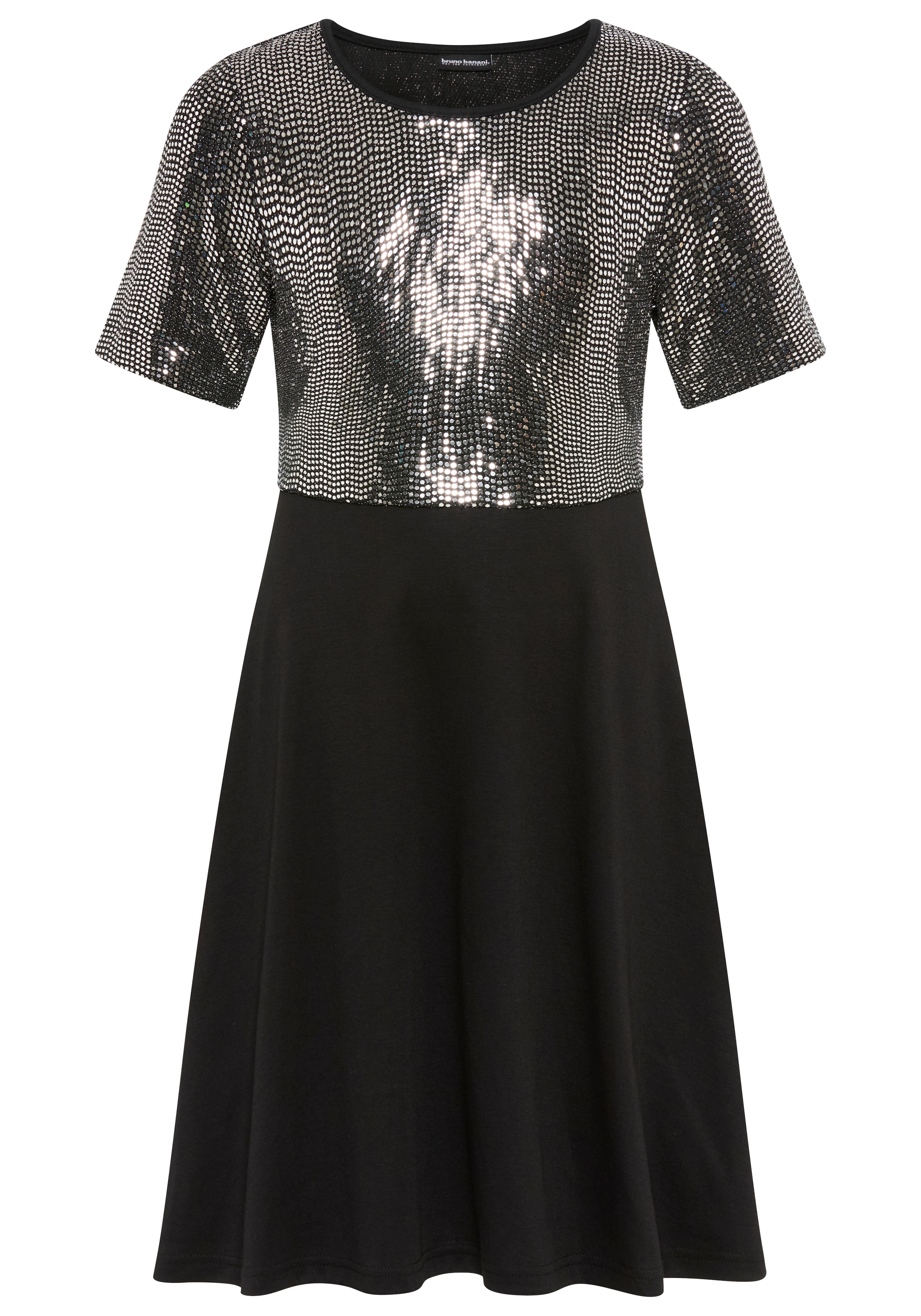 Bruno Banani Jerseykleid »Kleid in Pailletten-Optik« NEUHEIT: BRUNO BANANI für TEENS! Shirtkleid in Pailletten-Optik