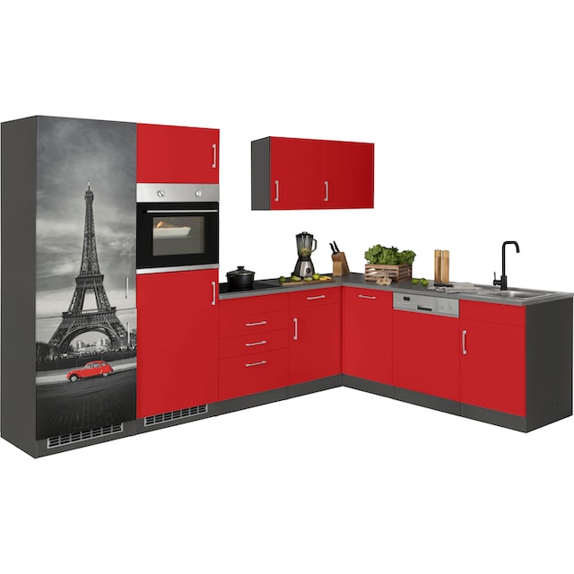HELD MÖBEL Winkelküche »Paris«, ohne E-Geräte, Stellbreite 290/220 cm auf  Rechnung kaufen