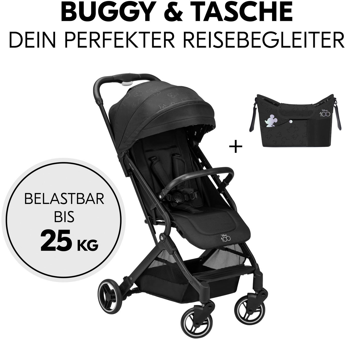 Hauck Kinder-Buggy »Travel N Care Disney 100«, 22 kg, inklusive Kinderwagenorganizer