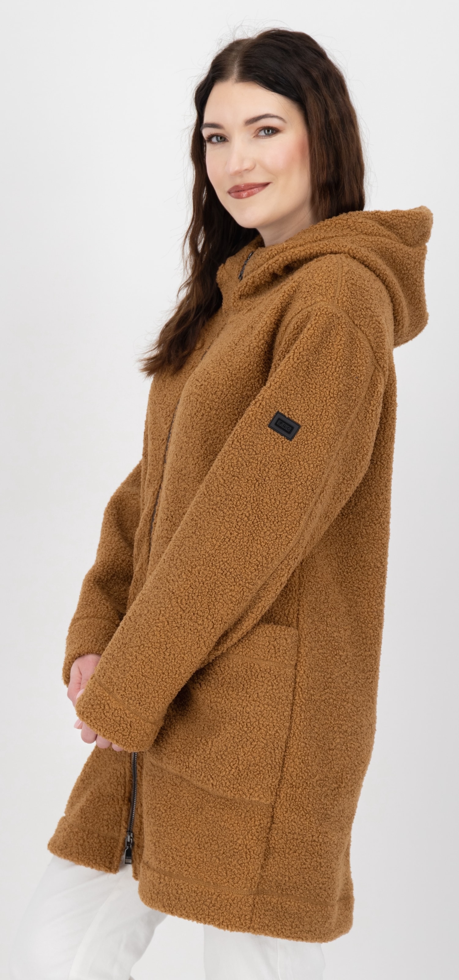 LPO Fleecejacke »CARRY WMN«, Teddyfleece Longjacke
