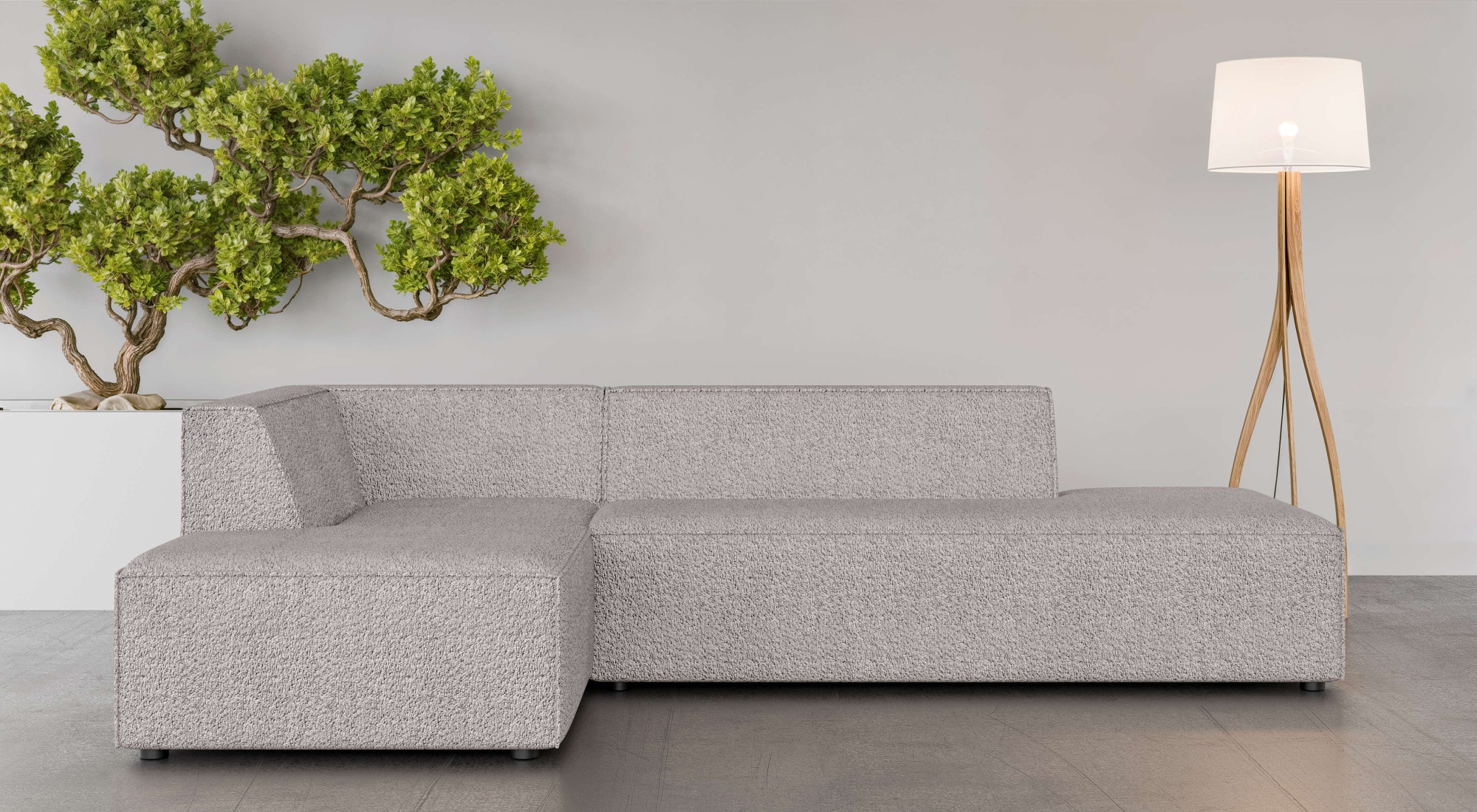 Ecksofa »Cavan auch in Bouclé B/T/H: 270/180/72 cm«, L-Form, Ottomane links oder...