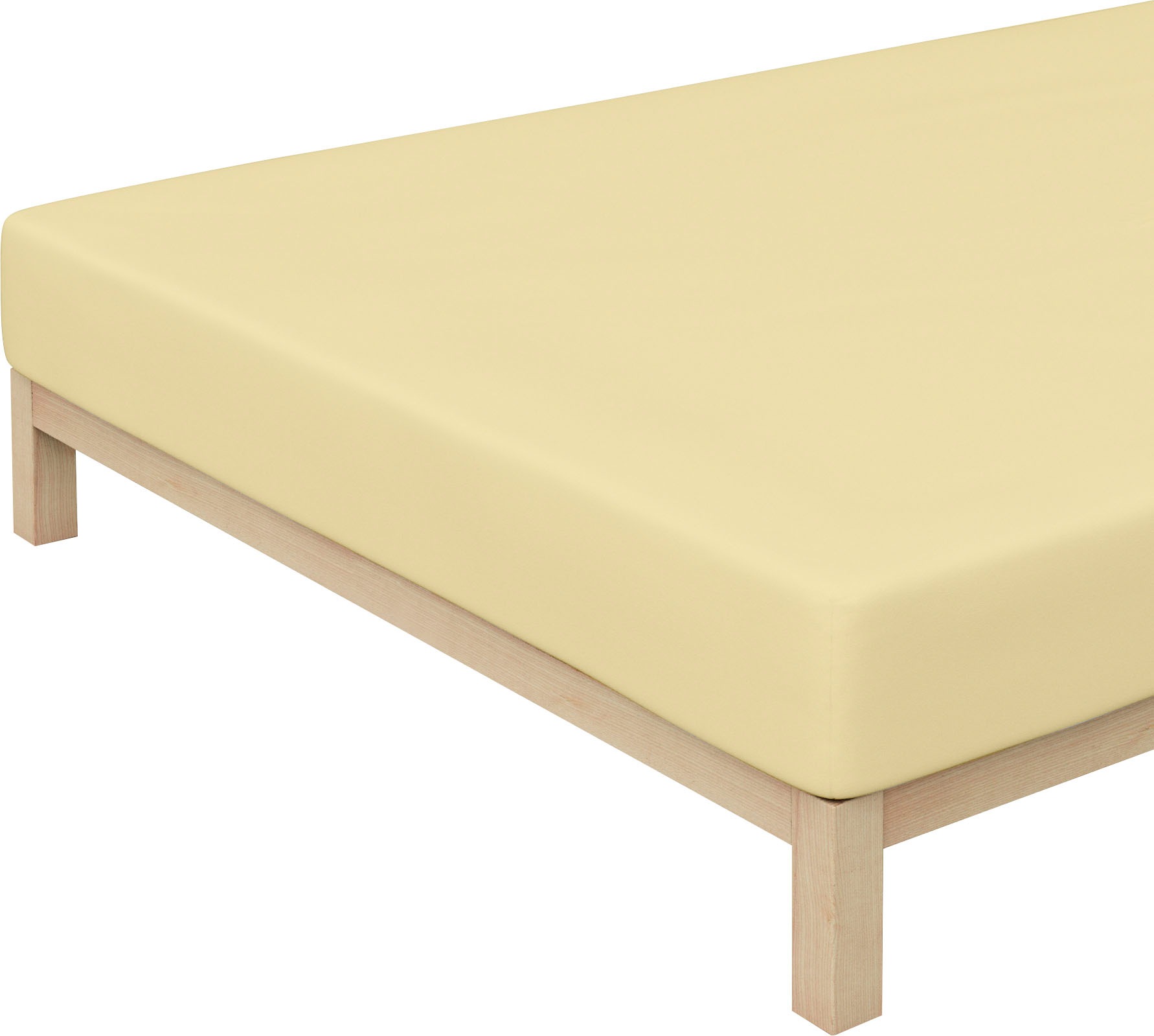 Schlafgut Spannbettlaken »Microfaser-Feininterlock«, (1 St.), aus reiner Microfaser kaufen
