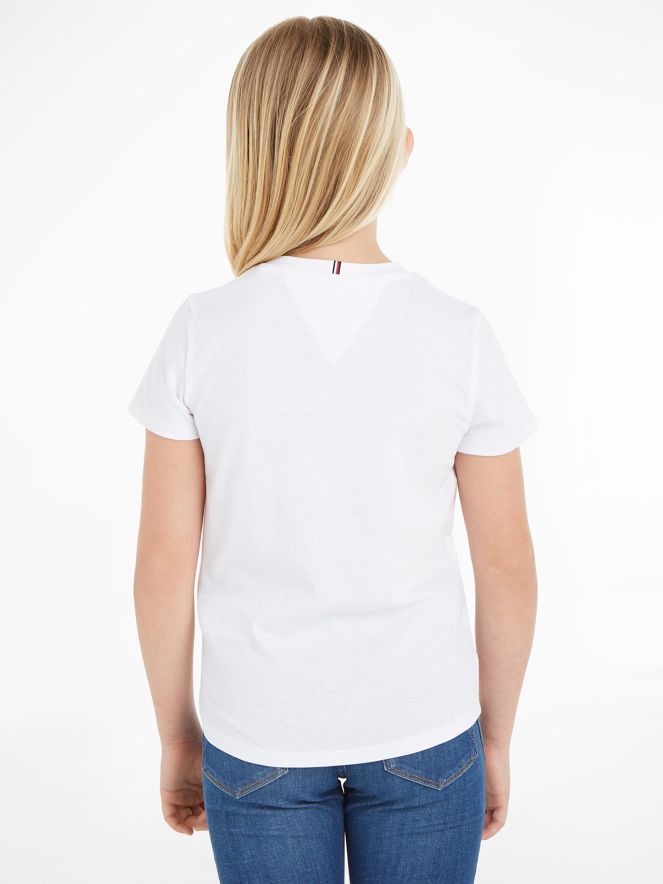 Tommy Hilfiger T-Shirt »HILFIGER SCRIPT TEE S/S«, mit Hilfiger Logo-Print